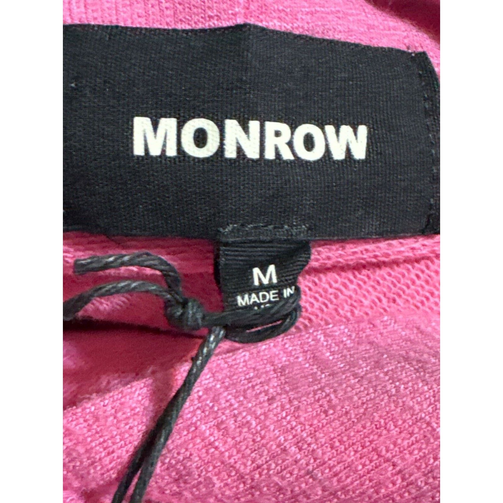 MONROW Monrow Hoodie Cozy Supersoft Pullover Pink Women's Medium Size M / US 6-8 / IT 42-44 - 3 Thumbnail
