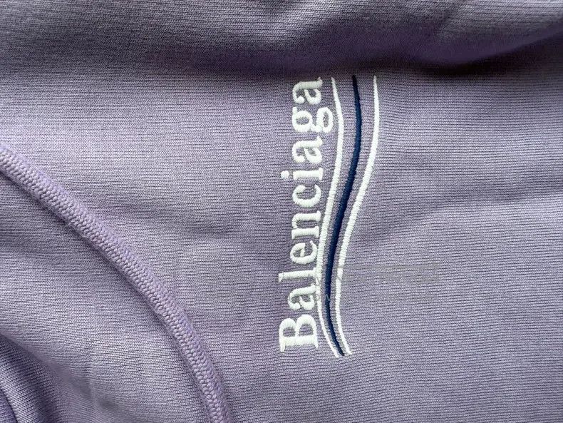 Other Balenciaga Eggplant Purple Coke Embroidered Hoodie Size US L / EU 52-54 / 3 - 5 Thumbnail