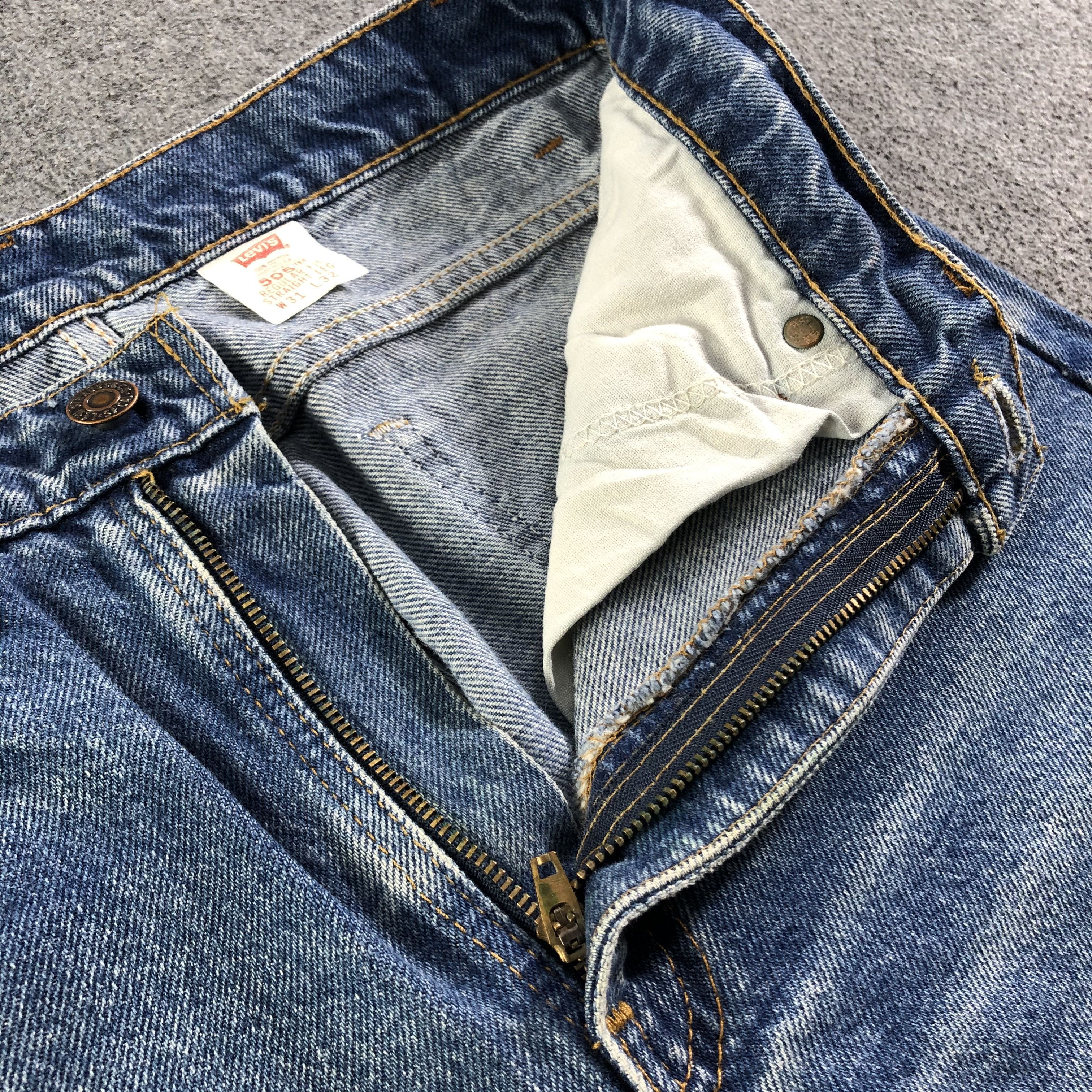 Levi's Vintage 90s Blue Wash Levis 505 Orange Tab Jeans-J2995 Size US 30 / EU 46 - 7 Thumbnail