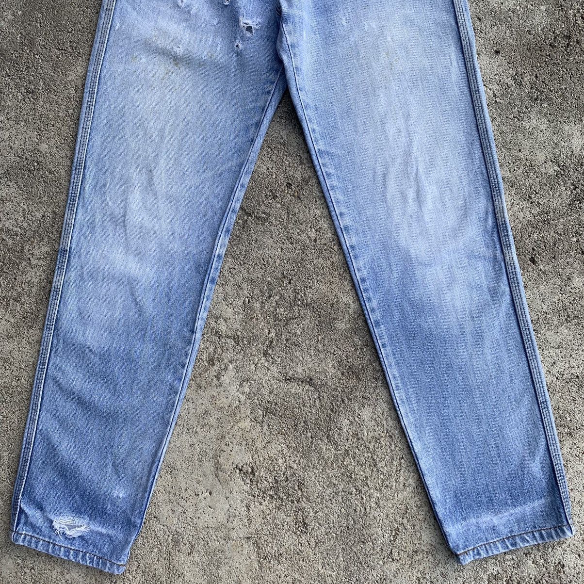 Levi's Vintage Clothing Vintage 90s Levis Big E Silvertab Distressed Denim Jeans W28 Size US 28 / EU 44 - 4 Thumbnail