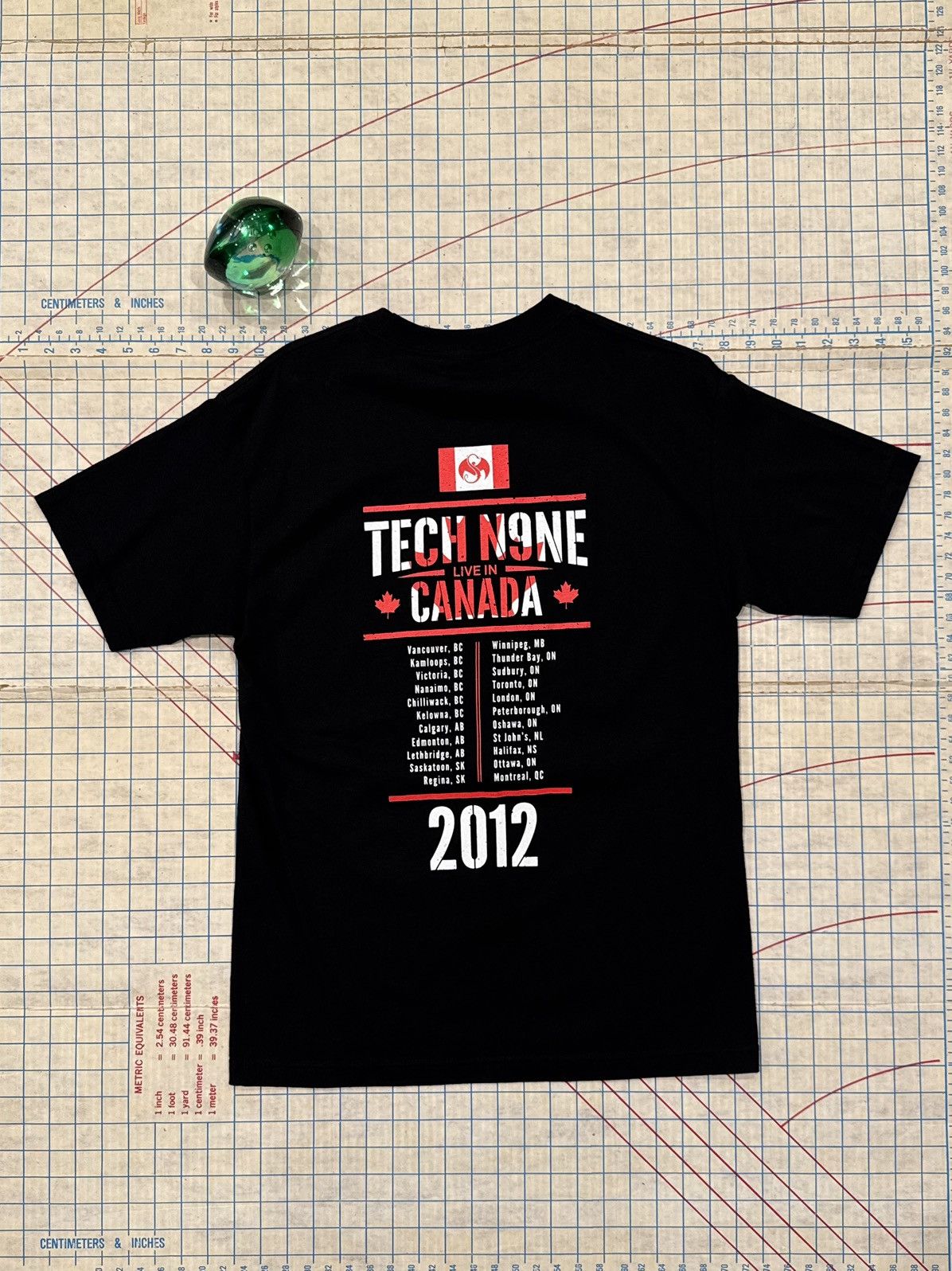 Rap Tees Tech N9ne Live in Canada Tech Nine Tour Tee Black Medium Size US M / EU 48-50 / 2 - 7 Thumbnail