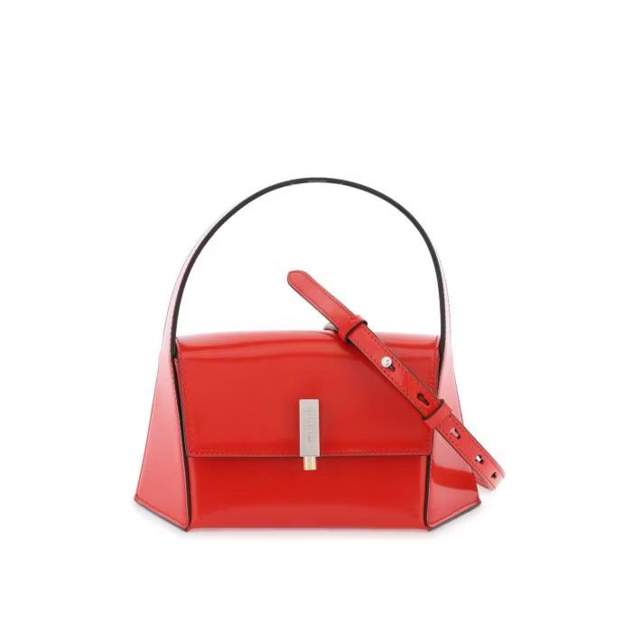 image of Salvatore Ferragamo O1S22I1N0524 Size-Os Geometric Handbag In Red, Women's