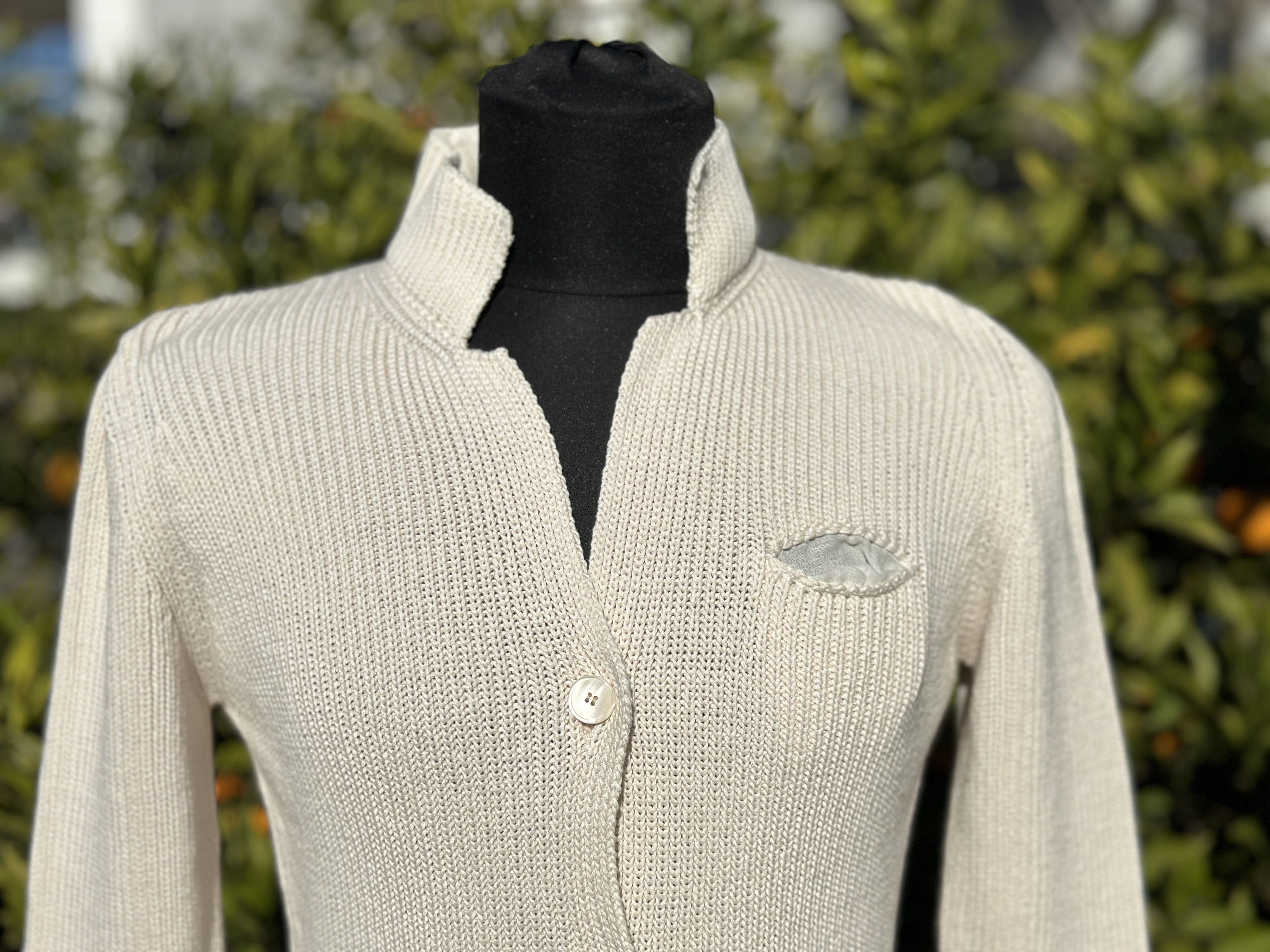 Brunello Cucinelli Brunello Cucinelli Cotton Knit Cardigan Slim Fit Size M Size M / US 6-8 / IT 42-44 - 2 Thumbnail