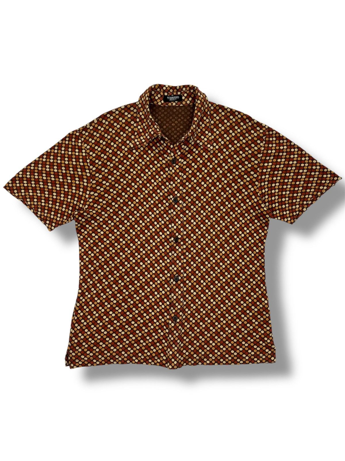Tornado Mart Tornado Mart Polka Dot Button Up Shirt Size US S / EU 44-46 / 1 - 1 Thumbnail