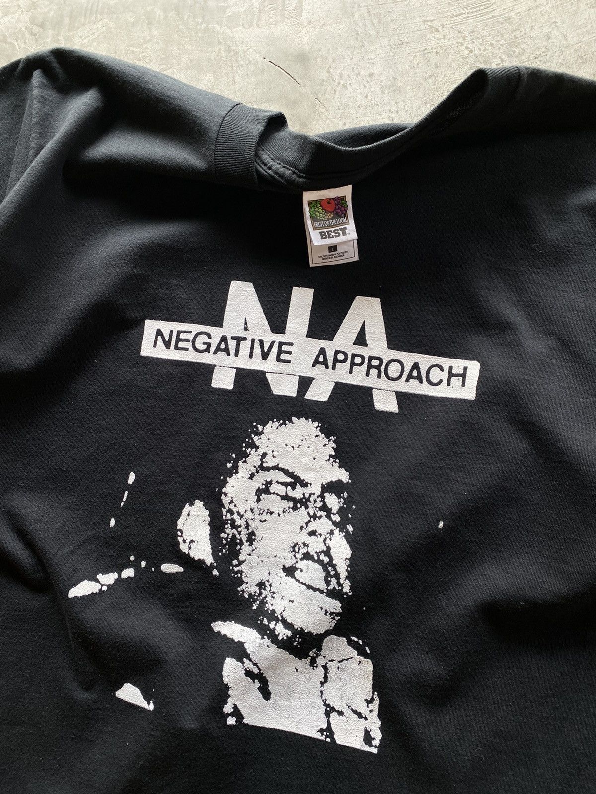 Vintage Vintage 1990s Negative Approach Size US L / EU 52-54 / 3 - 2 Thumbnail