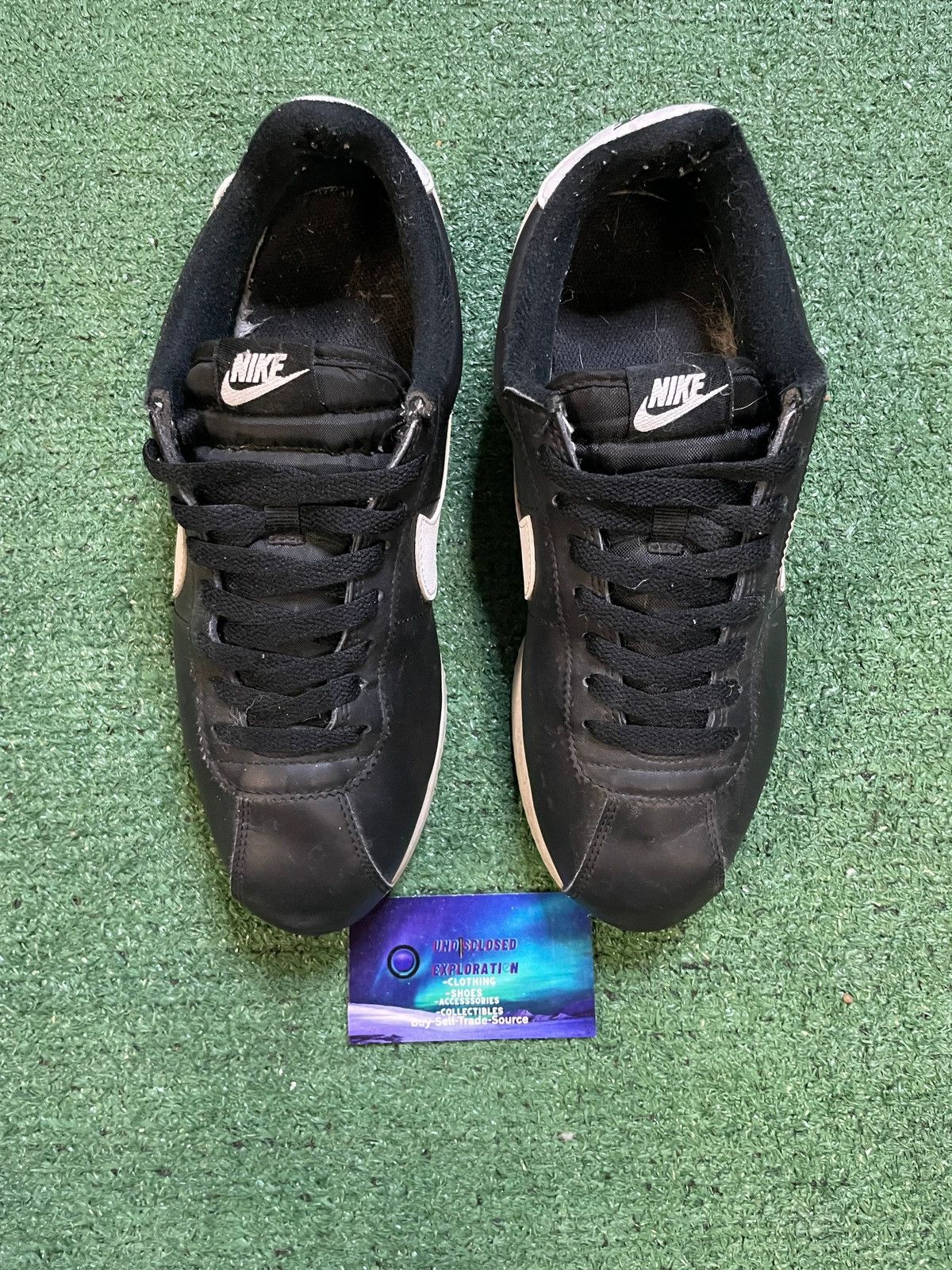 Nike Nike black leather Cortez size 8.5men/10women Size US 7.5 / EU 40-41 - 3 Thumbnail