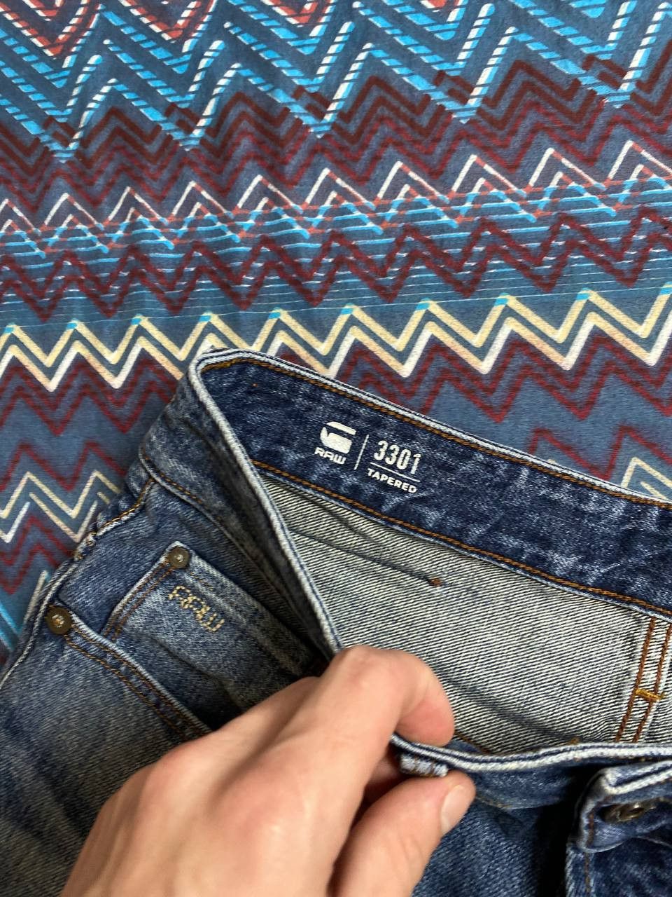 G-Star × Japanese Brand × Vintage Rare Vintage G-Star Raw Denim Jeans Avant-Garde Y2K Size US 29 - 2 Thumbnail
