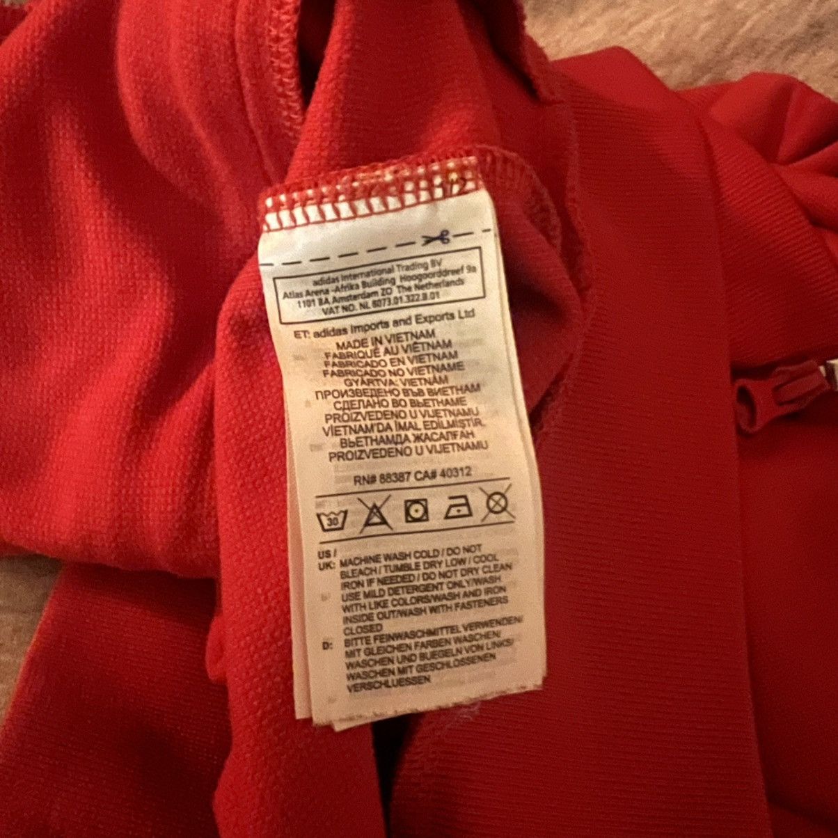 Adidas Adidas Manchester United Track Jacket Red Vintage 2000s Size US S / EU 44-46 / 1 - 5 Thumbnail