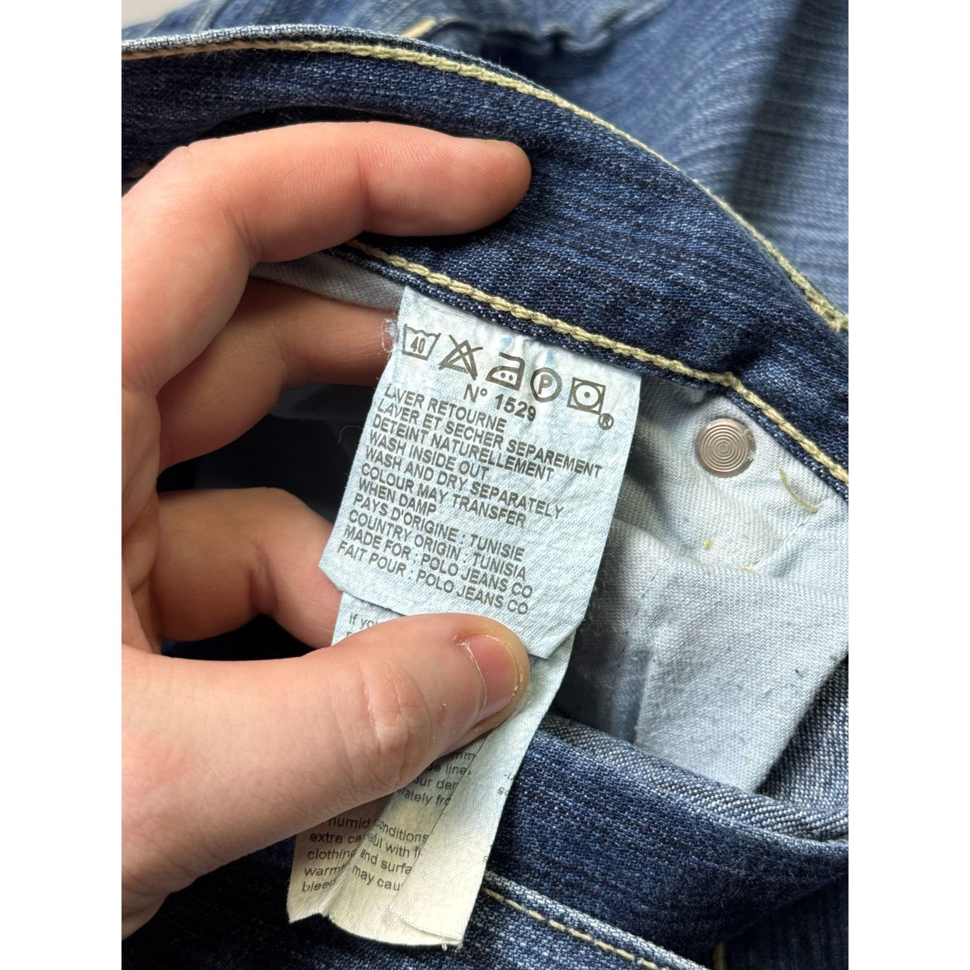 Polo Ralph Lauren Vintage Polo Jeans CO. Ralph Lauren Denim Jeans (Y1140) Size US 31 - 9 Thumbnail