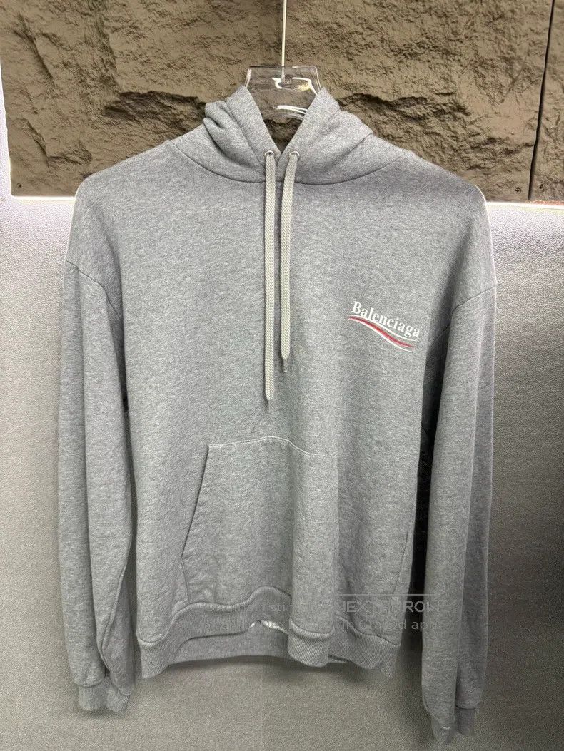 Balenciaga Balenciaga Grey Hooded Sweatshirt Size US XS / EU 42 / 0 - 1 Thumbnail