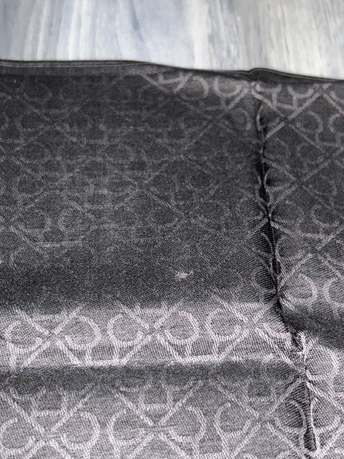 Calvin Klein Calvin Klein Vintage Black CK AOP Cotton Handkerchief Scarf Size ONE SIZE - 9 Thumbnail