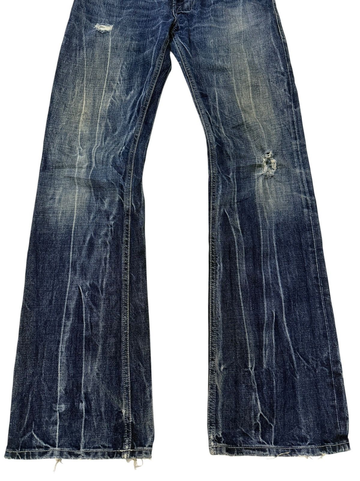 Diesel Flared Jeans Vintage Diesel Zatiny Distressed Boot Cut Denim Size US 30 / EU 46 - 6 Thumbnail