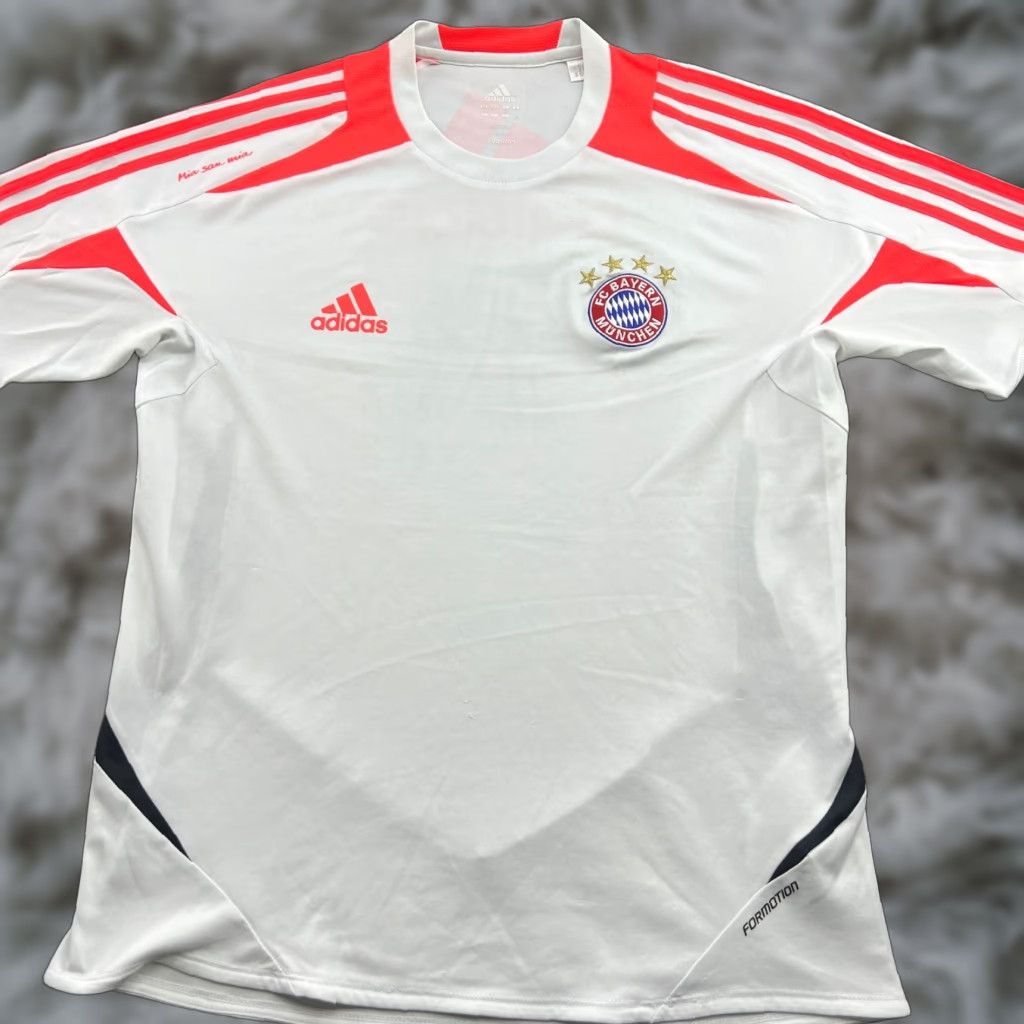 Adidas adidas Bayern Munich Training Football Jersey Mens S White Formotion Shirt Size US S / EU 44-46 / 1 - 1 Thumbnail