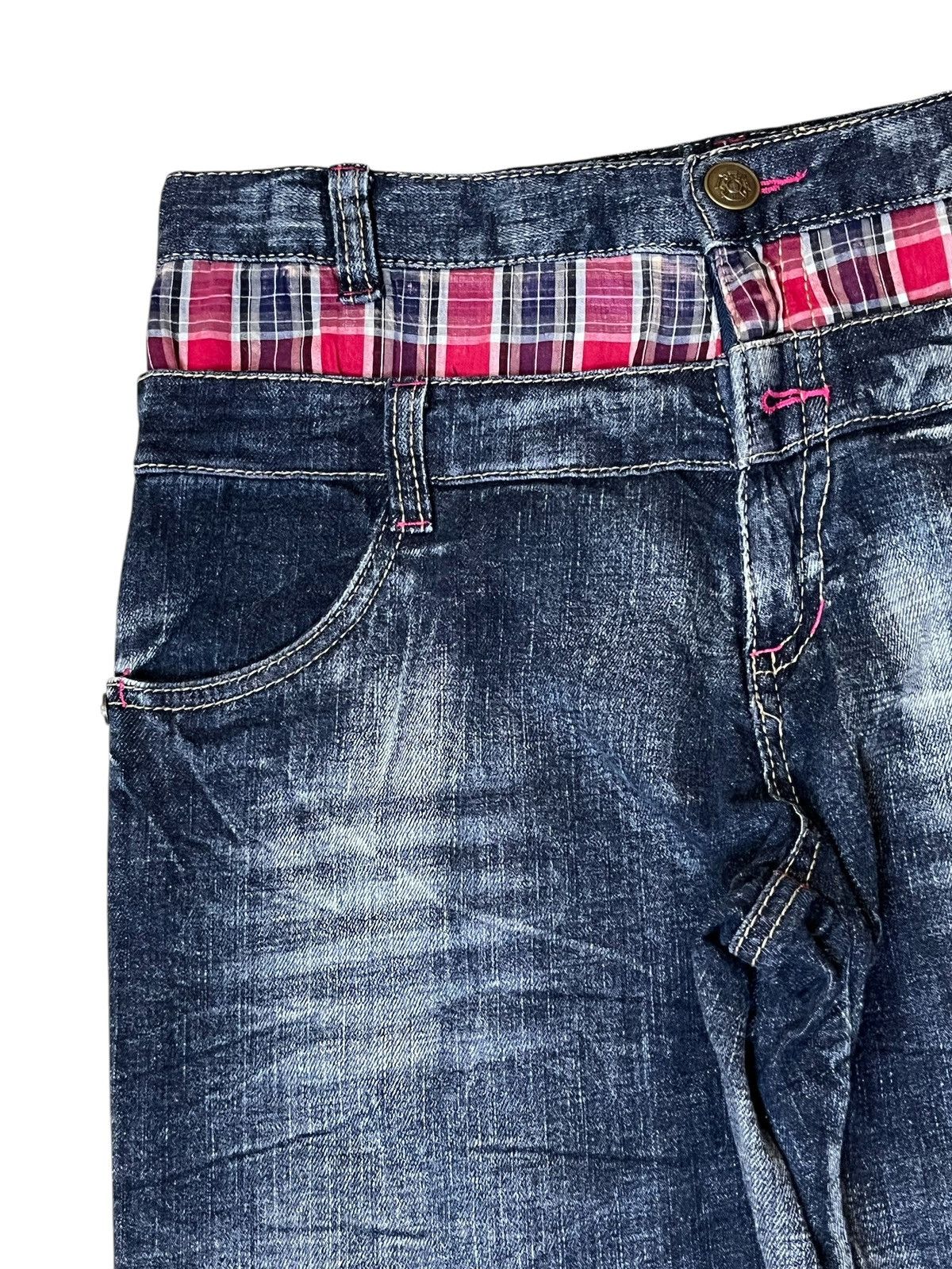 Japanese Brand SICK🔥JAPANESE BRAND DIRTY WOLF DOUBLE WAIST JEANS/DENIM Size US 31 - 5 Thumbnail