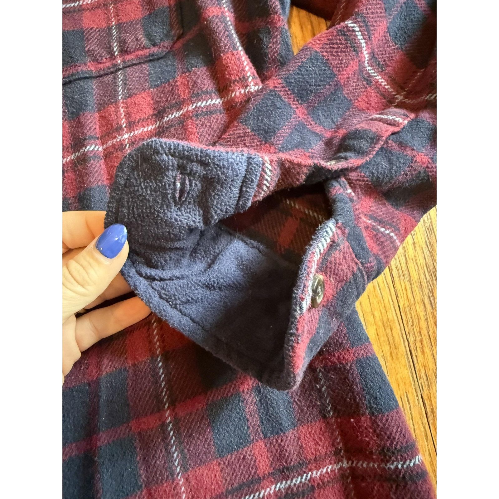 Orvis Orvis Shirt Medium Red Blue Plaid Flannel Lined Heavyweight Size US M / EU 48-50 / 2 - 5 Thumbnail