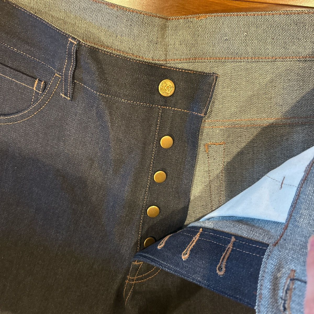 Other Selvedge Raw Denim 34x34 Baggy Size US 34 / EU 50 - 4 Thumbnail