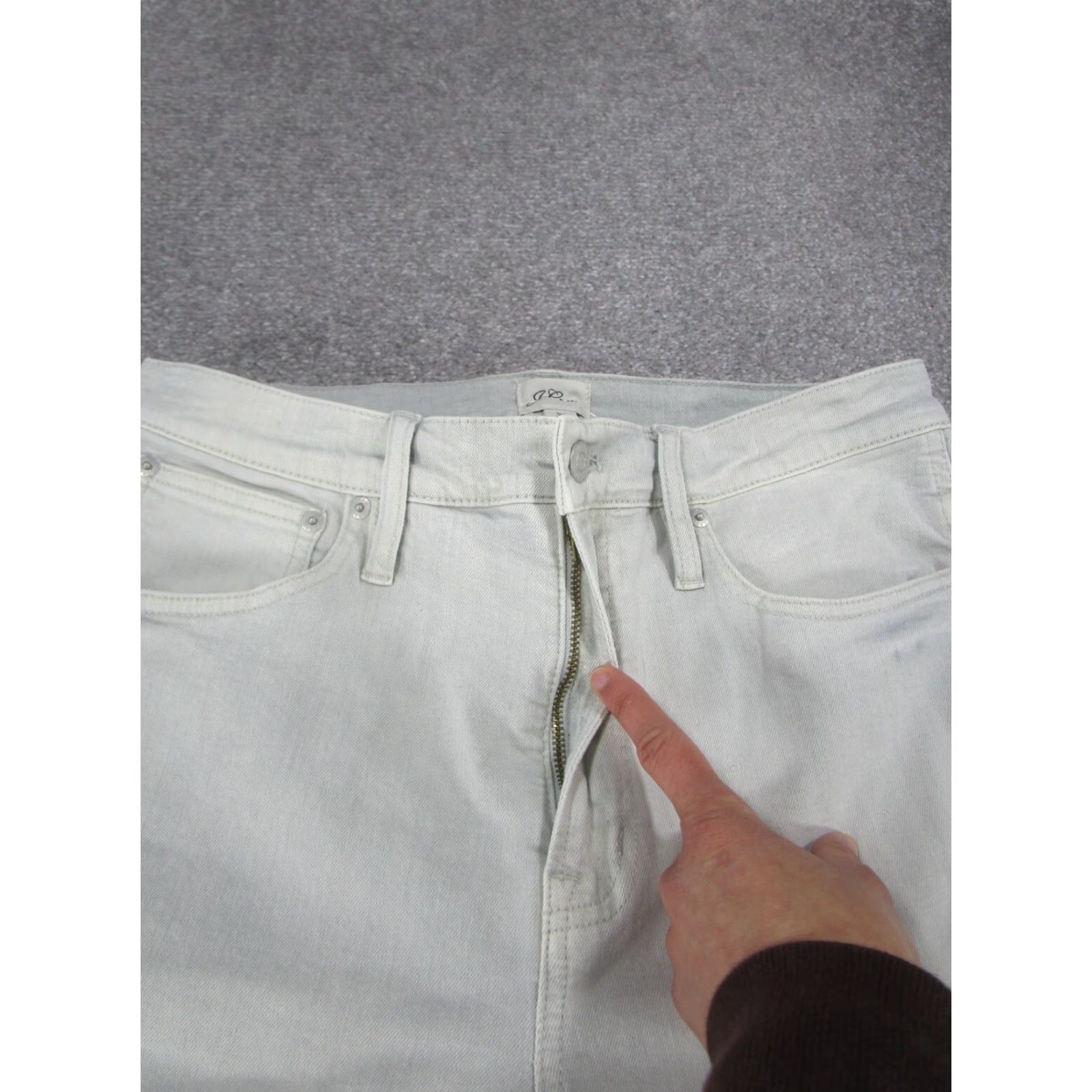 J.Crew VINTAGE J.Crew Women's Jeans Straight High Rise 30 Blue Garment-Dyed Light Wash 90s Size 30" / US 8 / IT 44 - 4 Thumbnail
