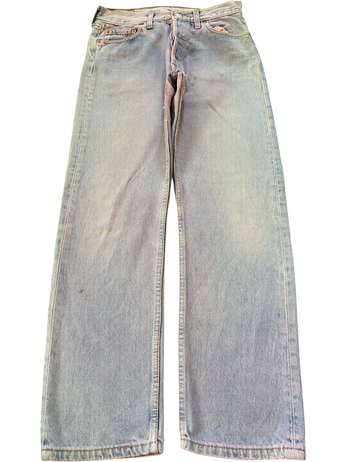 Levi's Vintage 90s Levis 501 Bleached Loose Fit Jeans Size US 29 - 1 Thumbnail