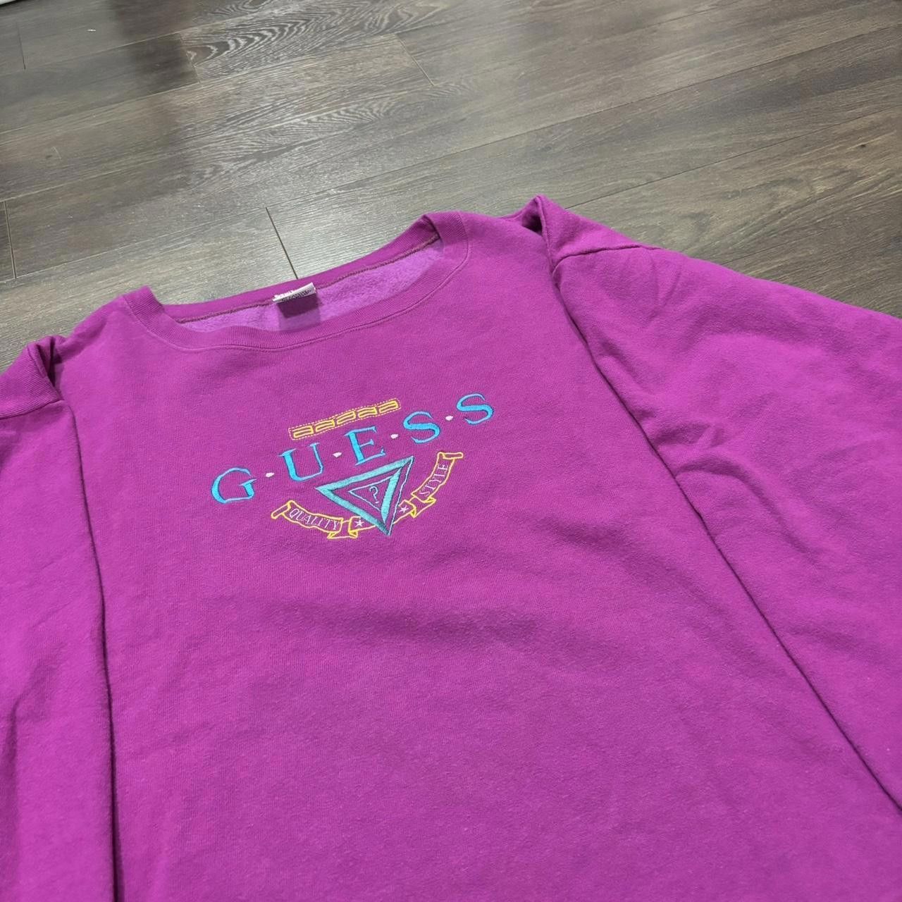 Guess Vintage Embroidered Guess Crewneck Sweatshirt 90s O/S Size M / US 6-8 / IT 42-44 - 2 Thumbnail