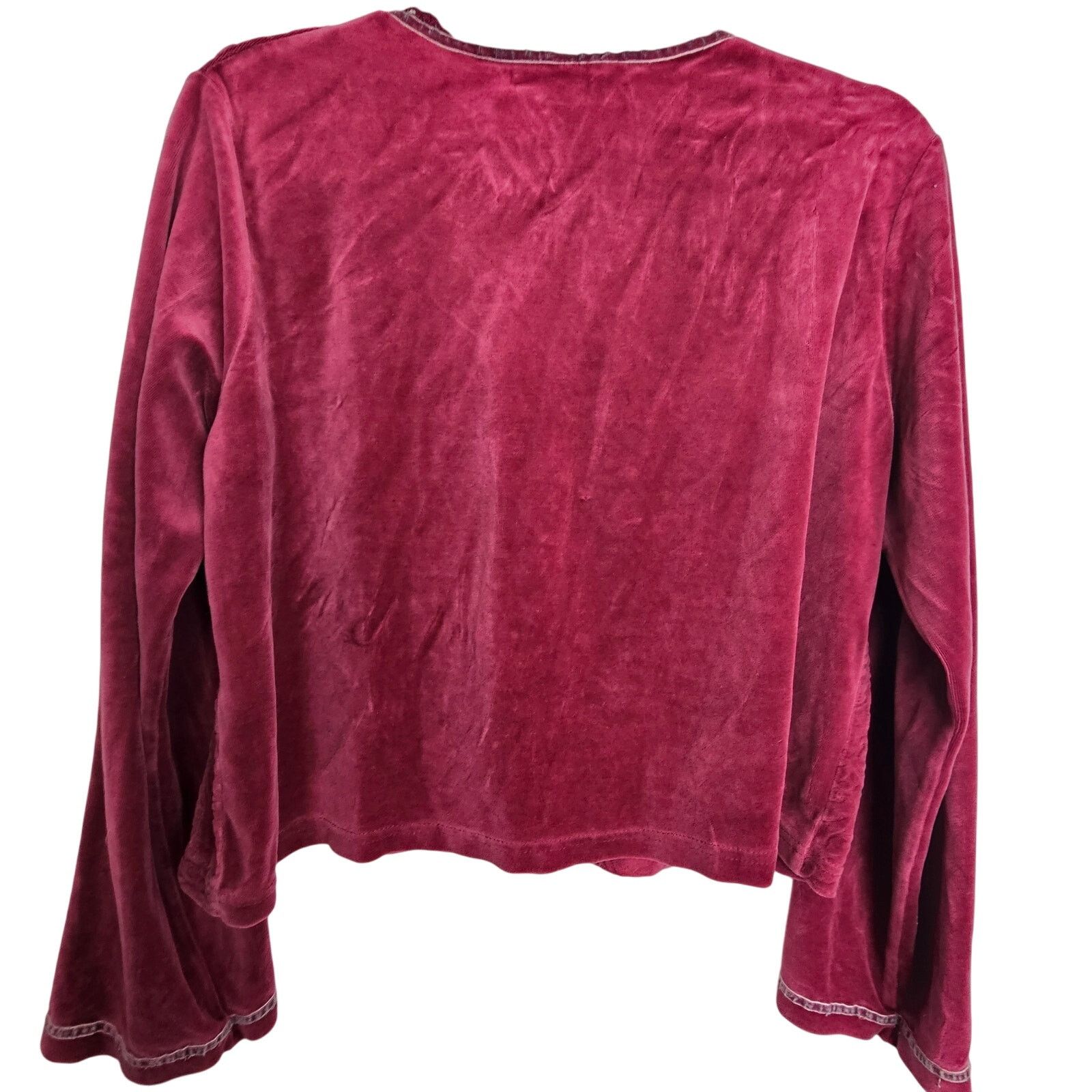 Victoria's Secret VTG Y2K Victorias Secret Country Womens Floral Velour Crop Size S / US 4 / IT 40 - 12 Thumbnail