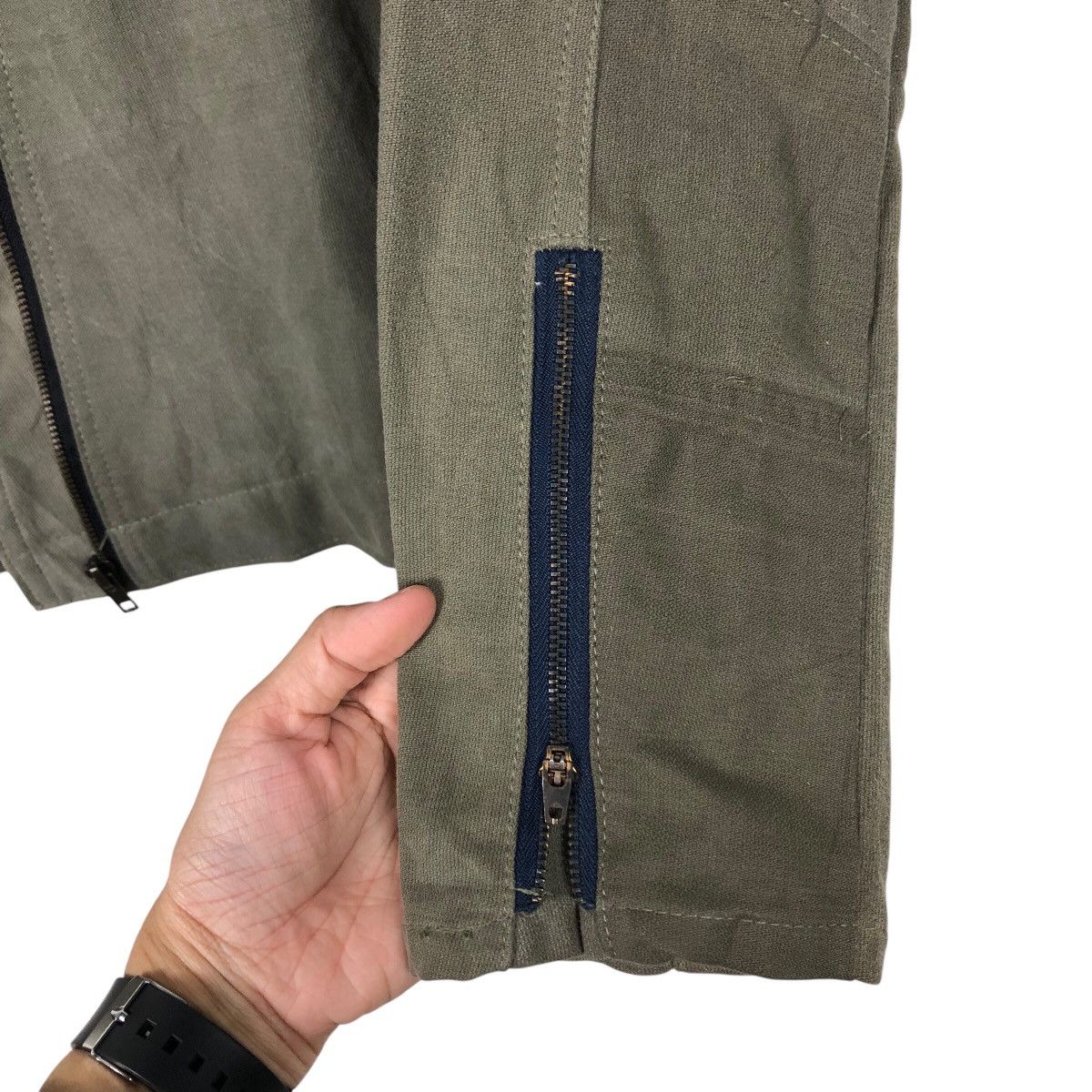 Japanese Brand × Vintage 📌Vtg Cropped Biker Jacket Sample Issey Miyake Doublr Breast Size US M / EU 48-50 / 2 - 16 Thumbnail