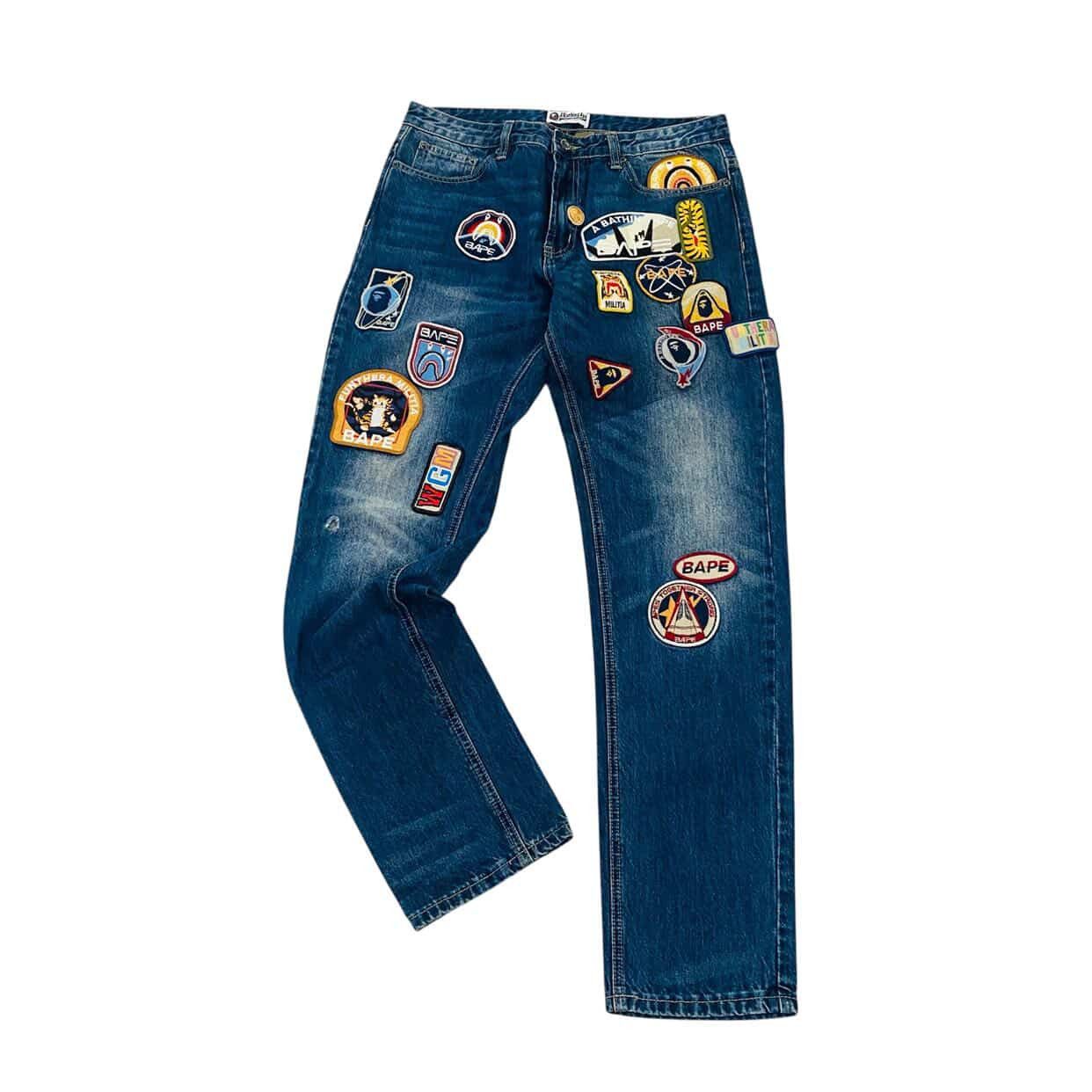 Bape BAPE Slim Fit Patch Work Jeans Size US 34 / EU 50 - 3 Thumbnail