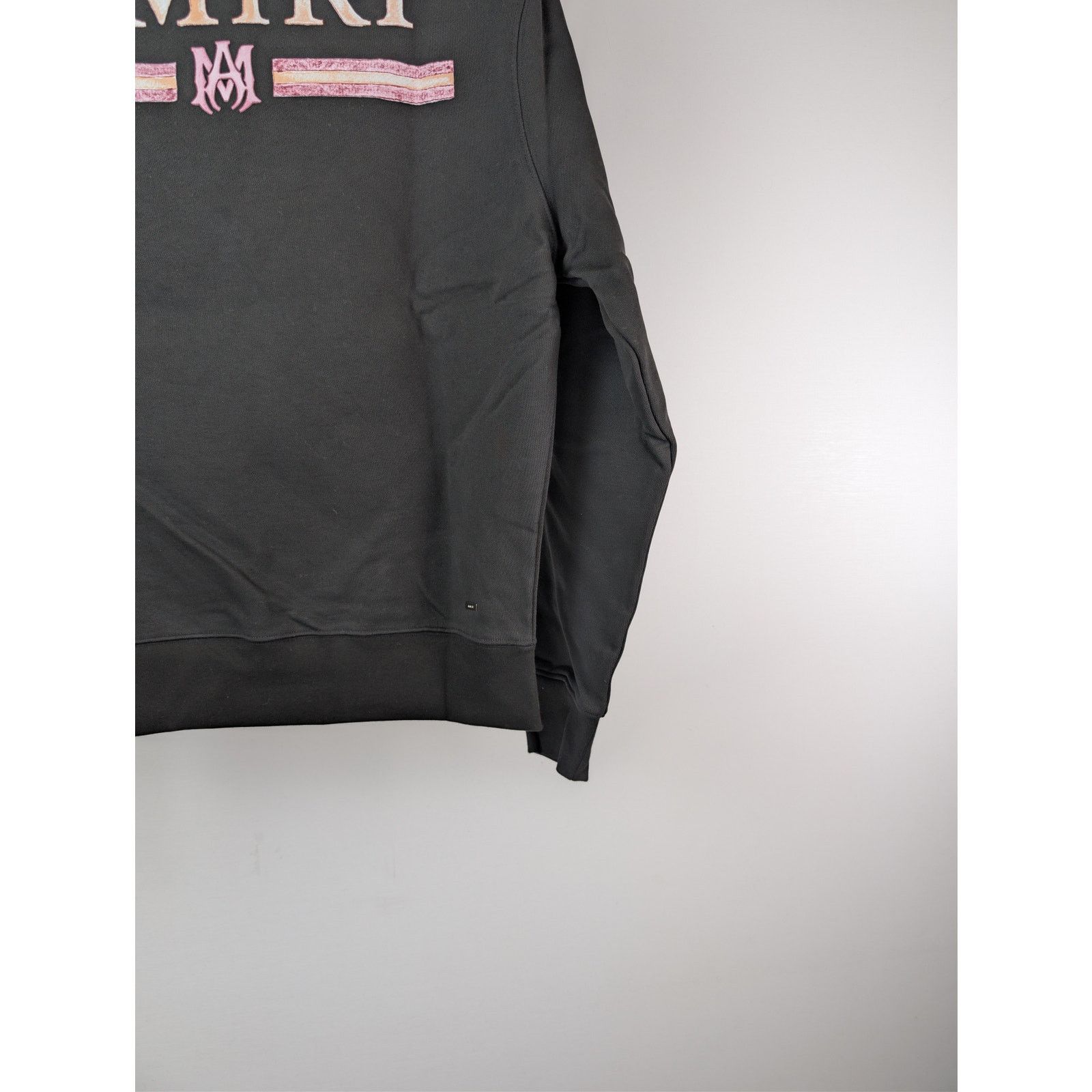 Amiri o1rshd1 MA Watercolor Bar Crewneck Sweatshirt in Black XL Size US XL / EU 56 / 4 - 13 Thumbnail