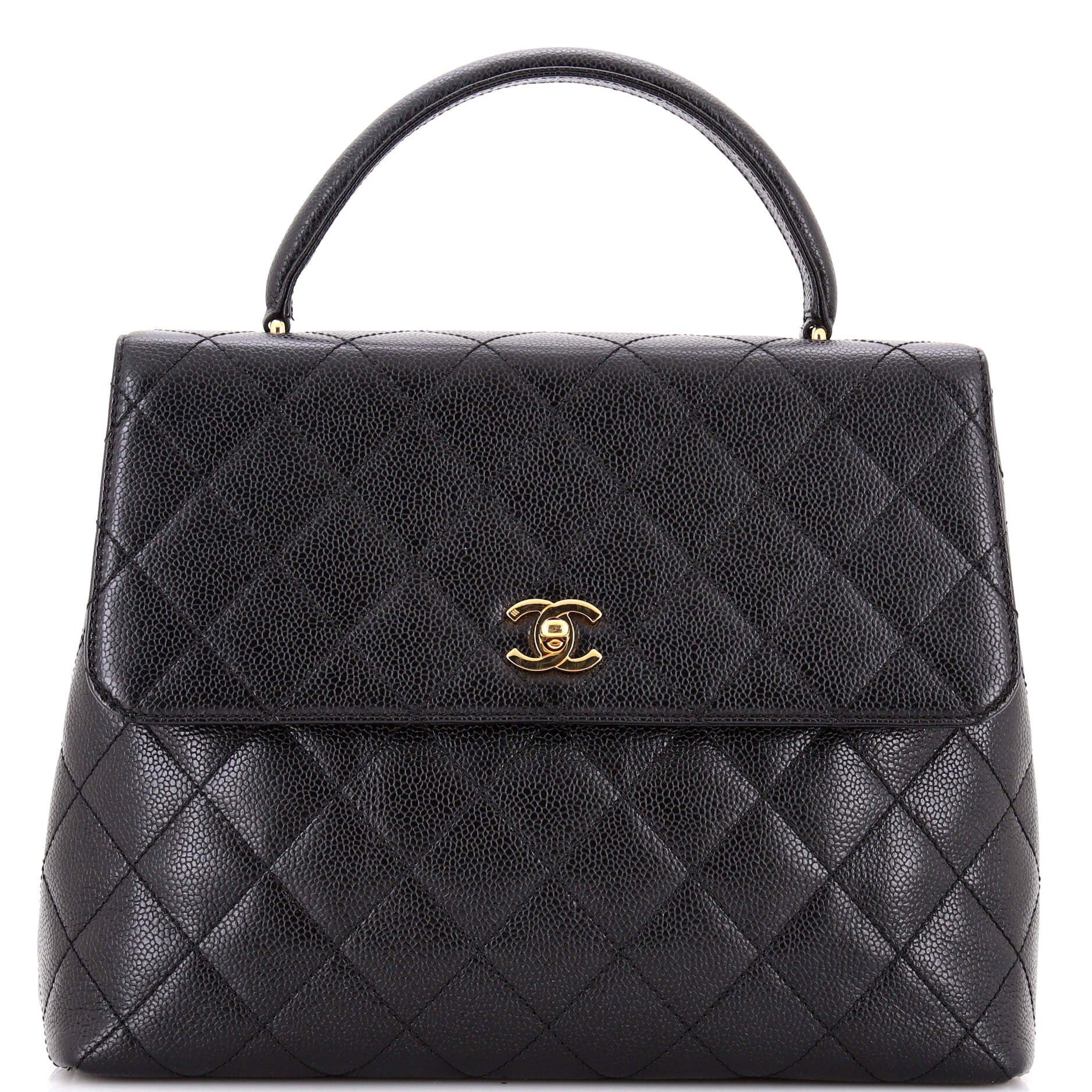 Chanel Vintage Classic Top Handle Flap Bag, Women's