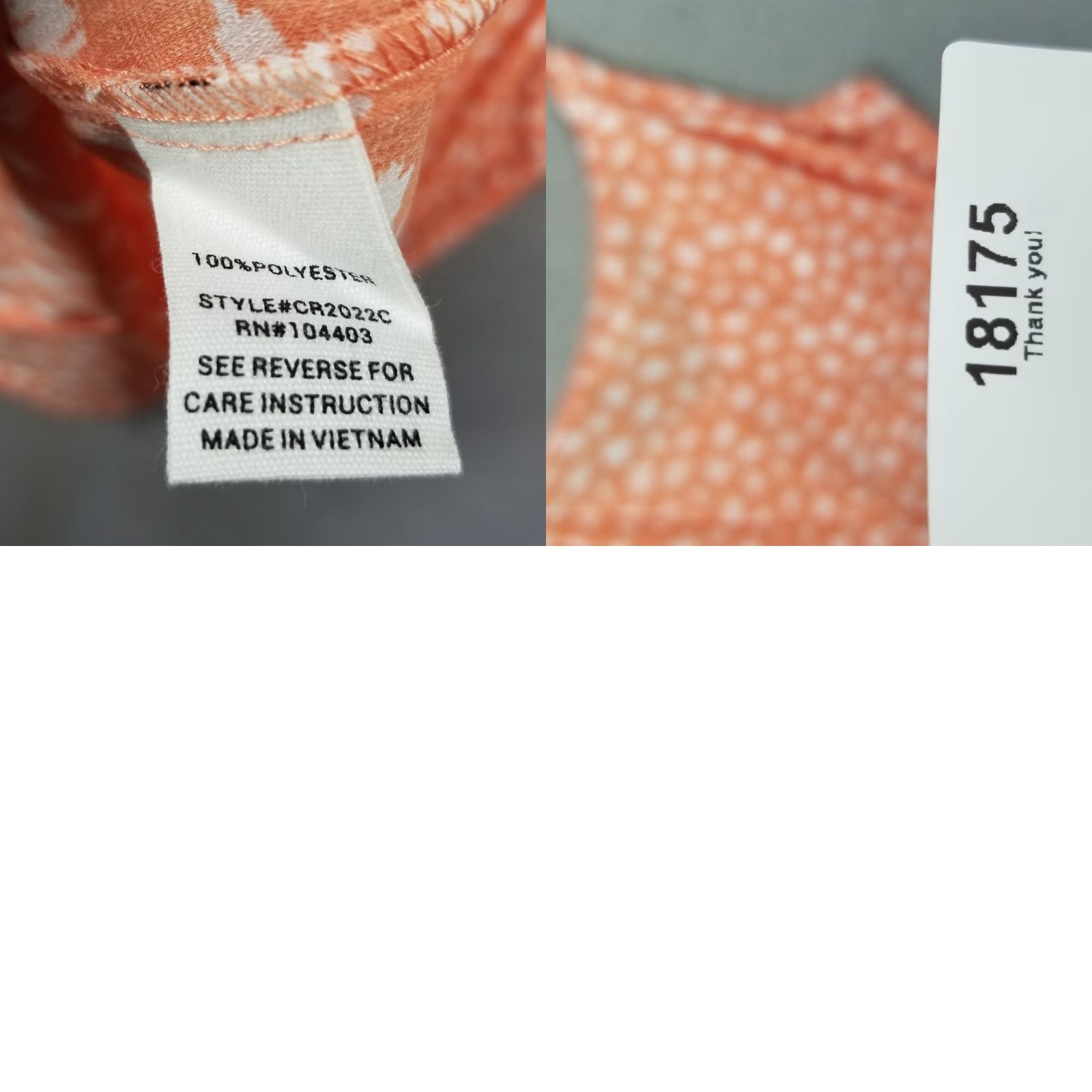 Anthropologie VINTAGE Anthropologie MINE Women's Tank Top Sleeveless Spaghetti Strap Floral Peach Large Orange 90s Size L / US 10 / IT 46 - 8 Thumbnail