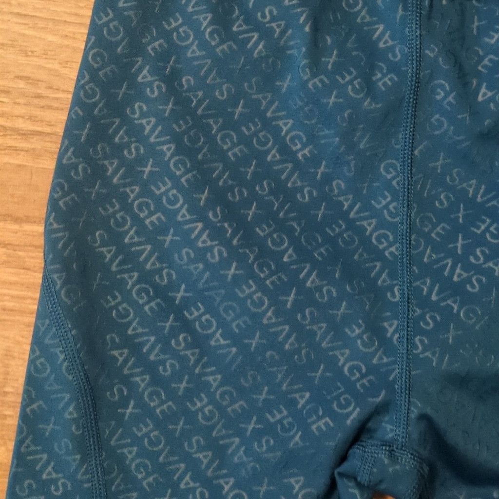 Fenty Savage X Fenty blue flow high waist leggings size small Size 22" - 3 Thumbnail