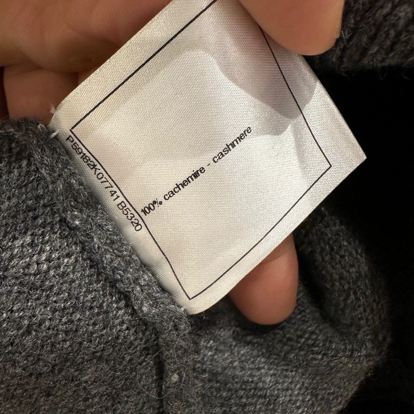 Chanel Chanel apr110 Blue-Gray 2-Pocket Cashmere Jumper 36 Size XS / US 0-2 / IT 36-38 - 8 Thumbnail