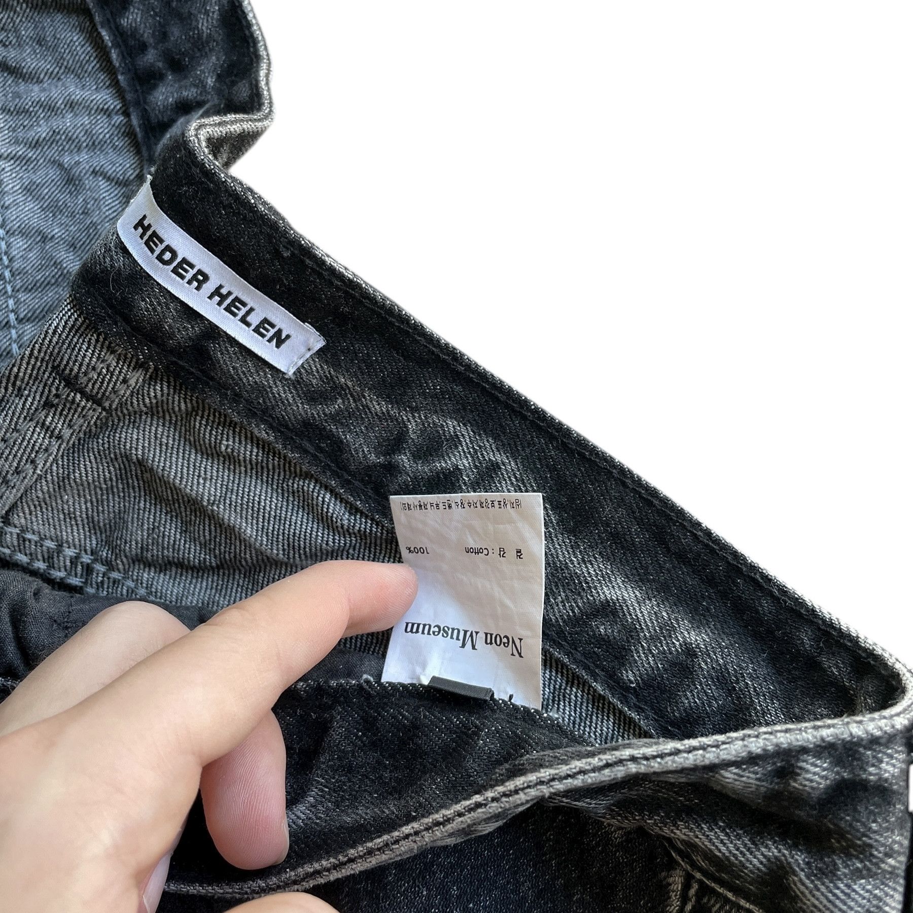 Japanese Brand Baggy skater hiphop washed and faded denim jeans Size US 34 / EU 50 - 4 Thumbnail