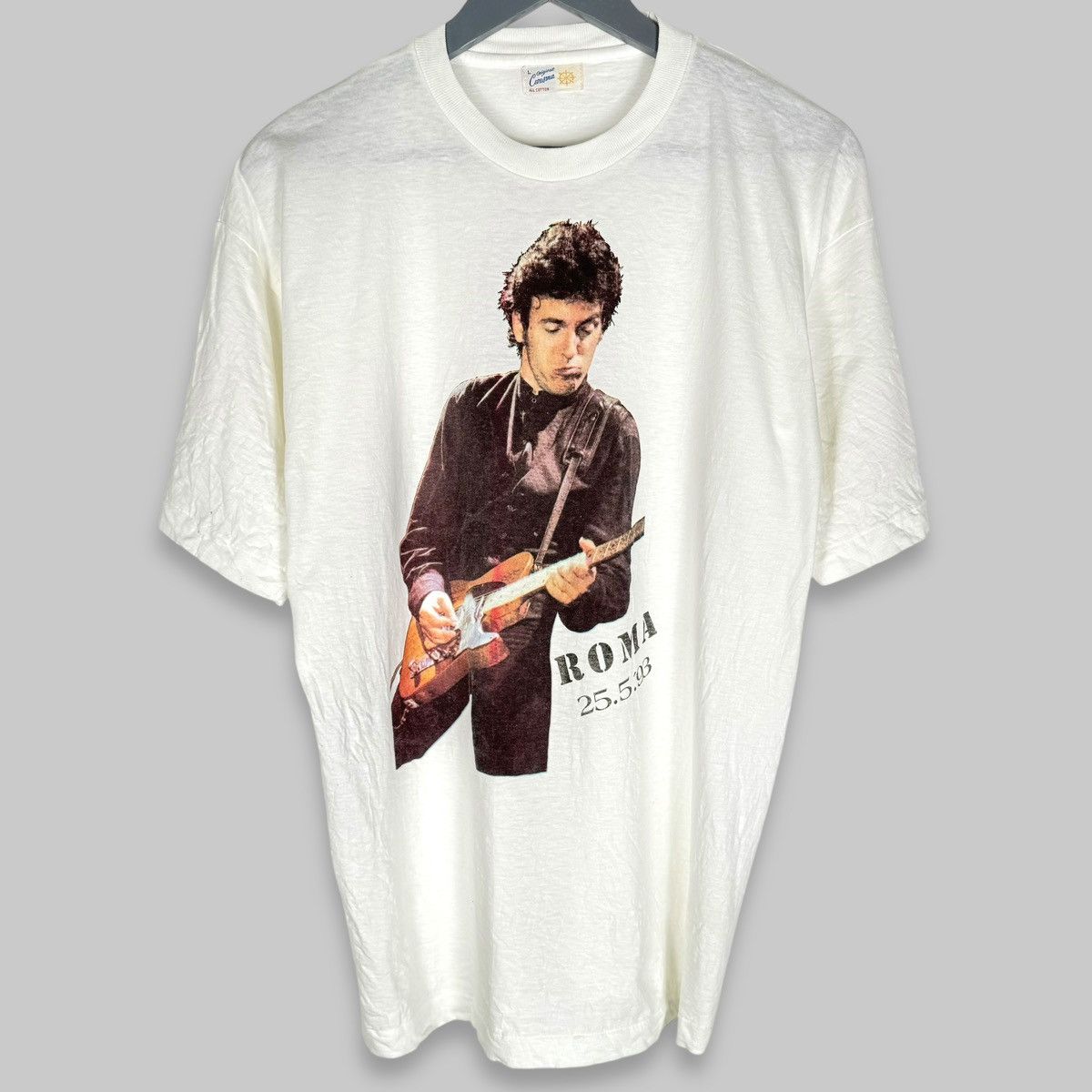 Band Tees Vintage 1993 Bruce Springsteen Rome Italy Exclusive T Shirt Size US L / EU 52-54 / 3 - 1 Thumbnail