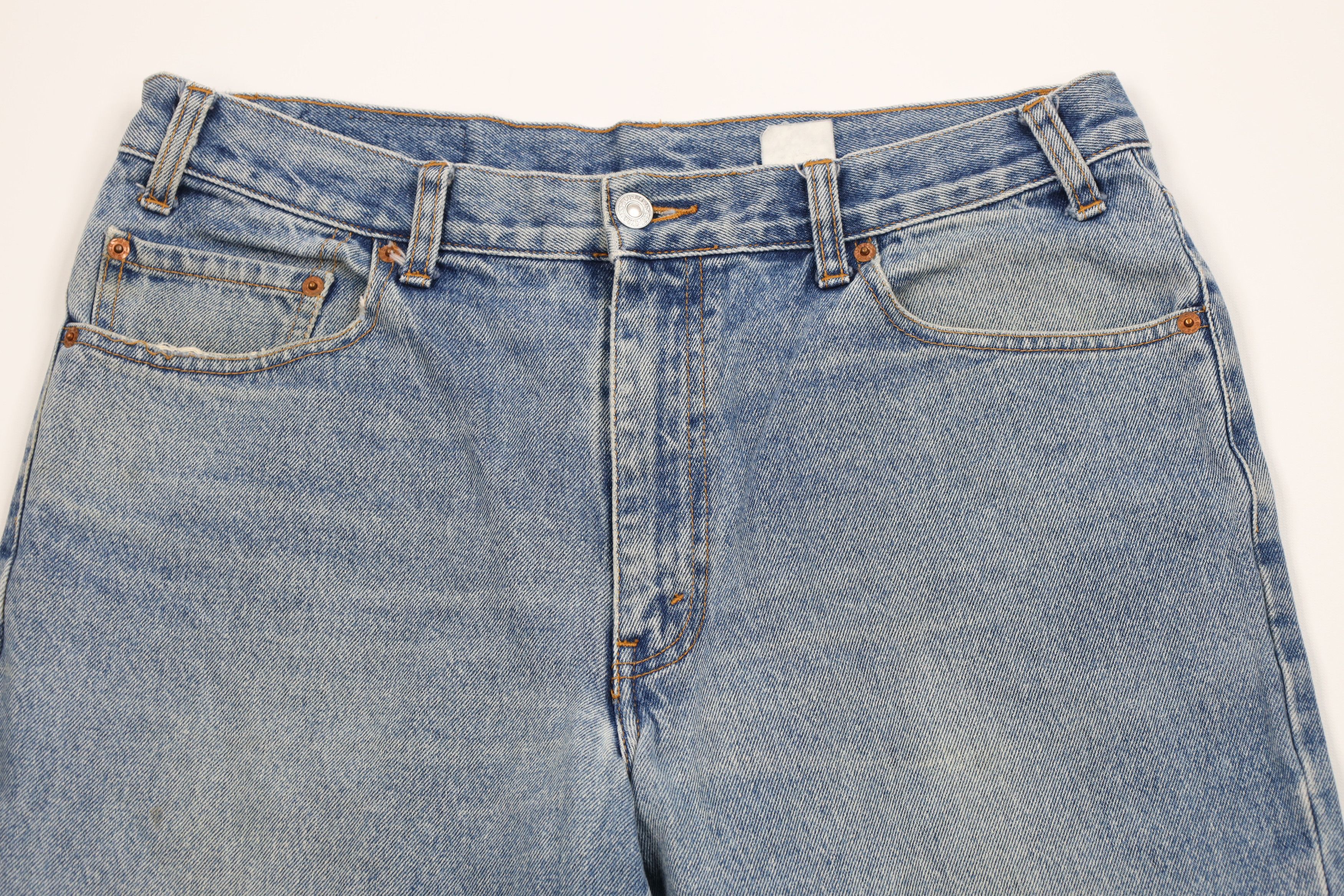 Levi's Vintage 90s Y2K Levis 550 Relaxed Fit Denim Jeans Blue Size US 36 / EU 52 - 2 Thumbnail