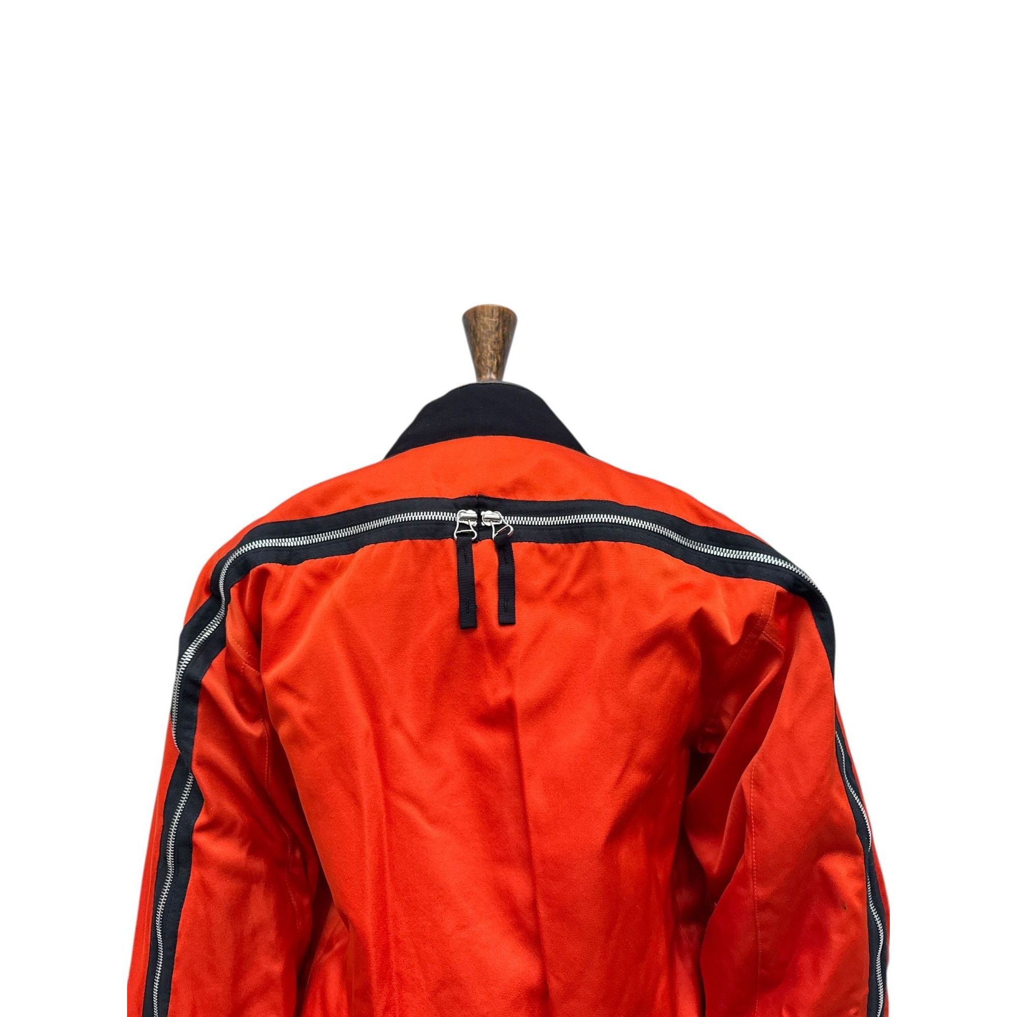Dries Van Noten Fall/Winter 2014 Orange Back-Zip Bomber Jacket Size S / US 4 / IT 40 - 5 Thumbnail