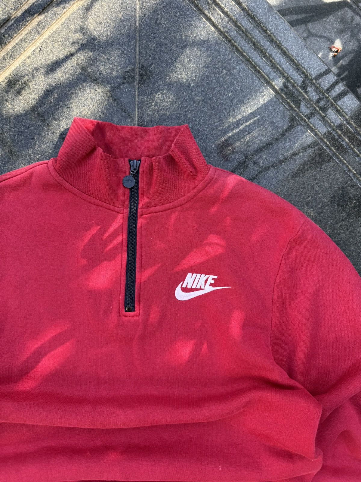 Nike × Vintage 90’s NIKE RARE SWOOSH BIG BACK LOGO Y2K RETRO 1/4ZIP HOODIE Size US M / EU 48-50 / 2 - 4 Thumbnail