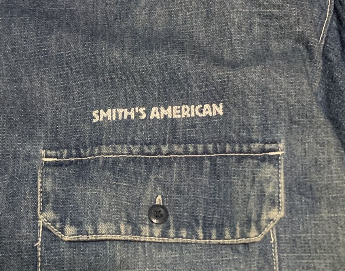 Vintage Vintage Smith’s American Denim Flannel Shirt Size US XL / EU 56 / 4 - 5 Thumbnail
