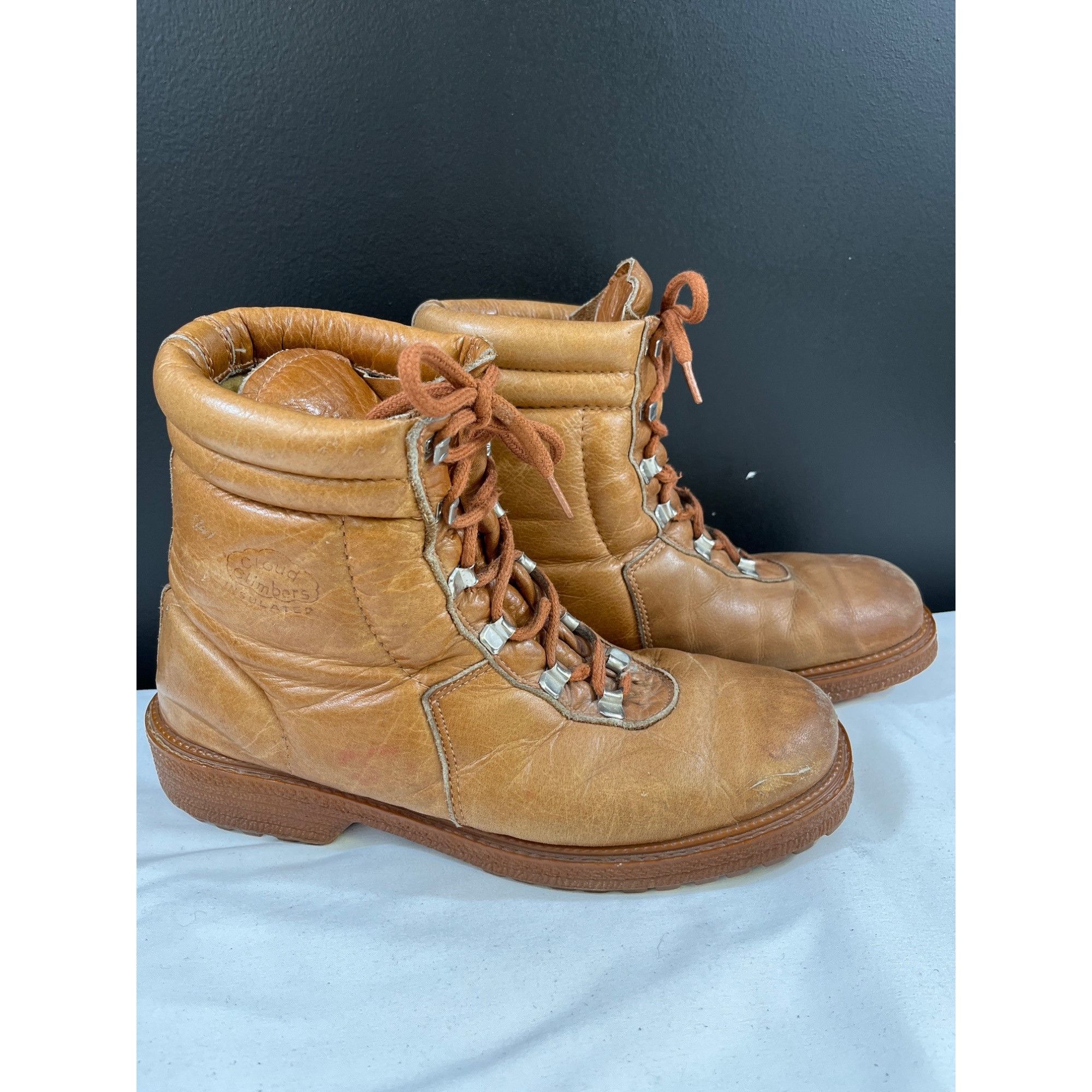 Other Cloud Climbers Men's Brown Leather Hiking Boots Size 8.5 SKU Size US 8.5 / EU 41-42 - 1 Thumbnail