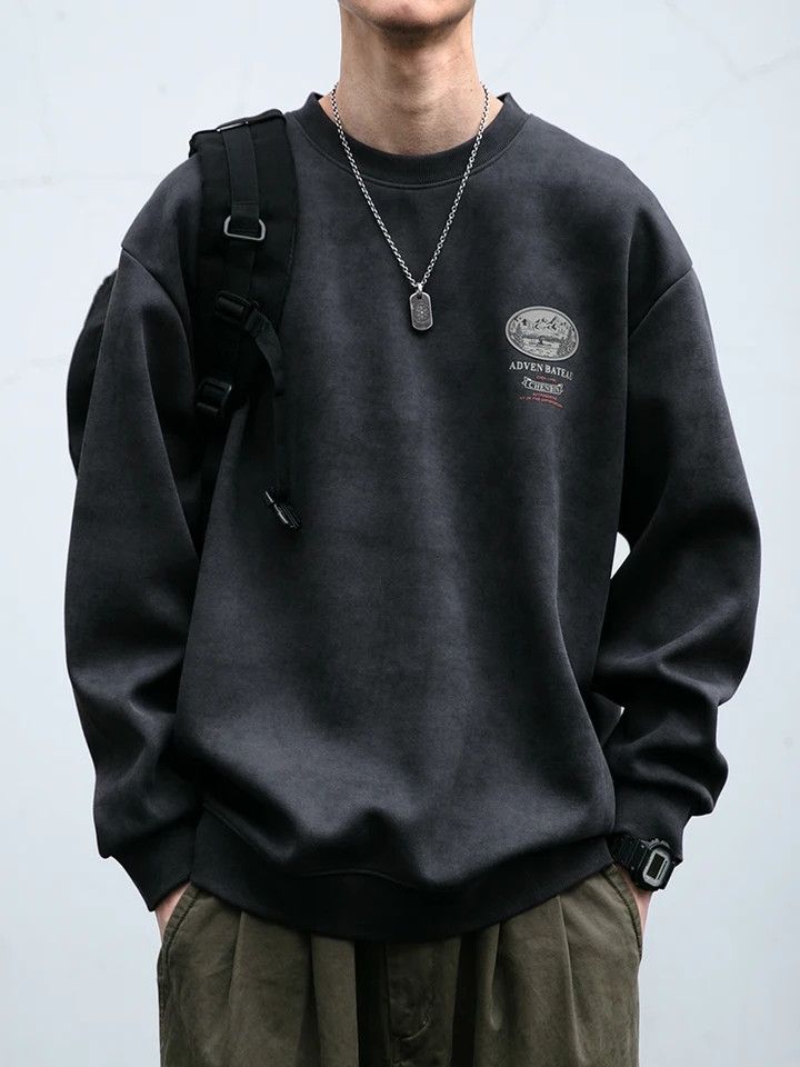 Japanese Brand × Vintage Loose Fit Round Neck Hoodie Size US L / EU 52-54 / 3 - 2 Thumbnail