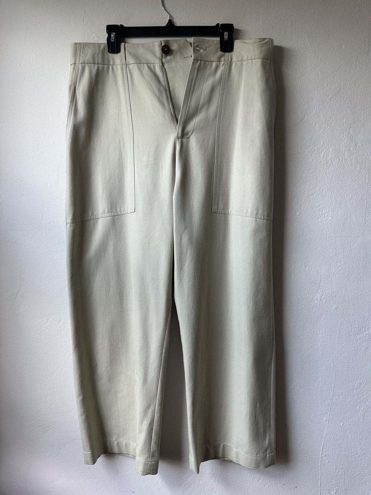 image of Studio Nicholson Trouser - Khaki in Beige, Men's (Size 36)