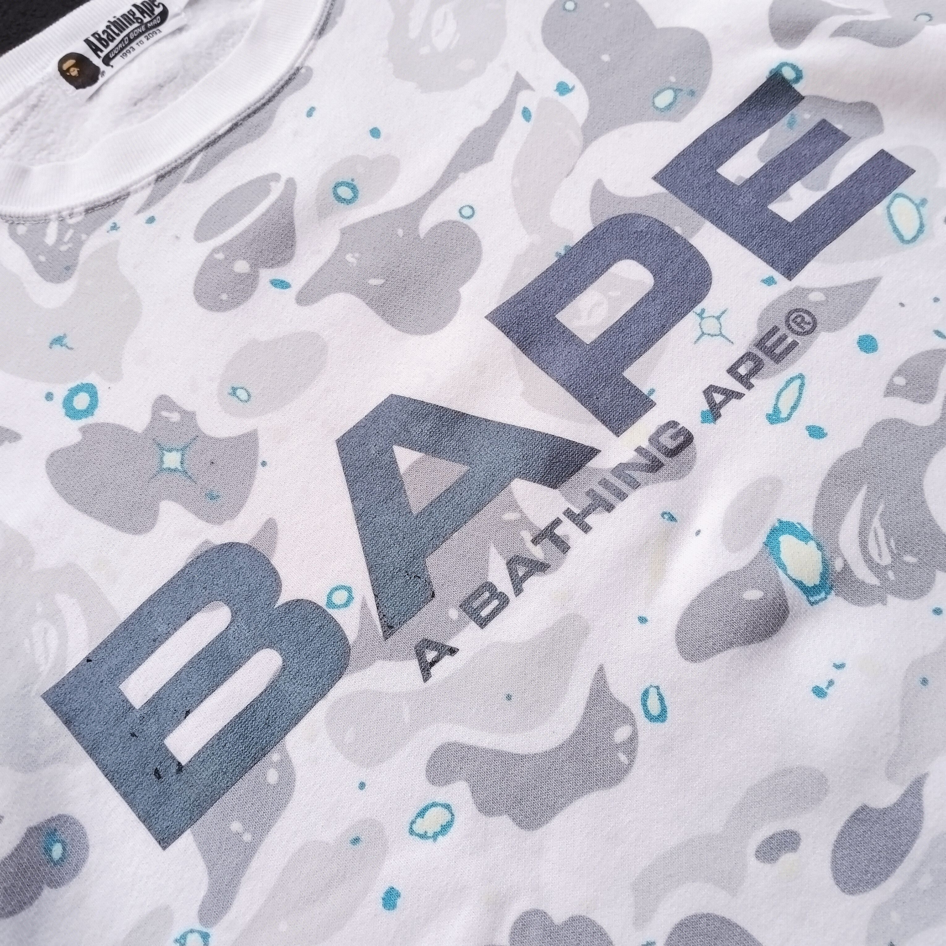 Bape Space Camo Wide Crewneck (2019) Size US S / EU 44-46 / 1 - 3 Thumbnail