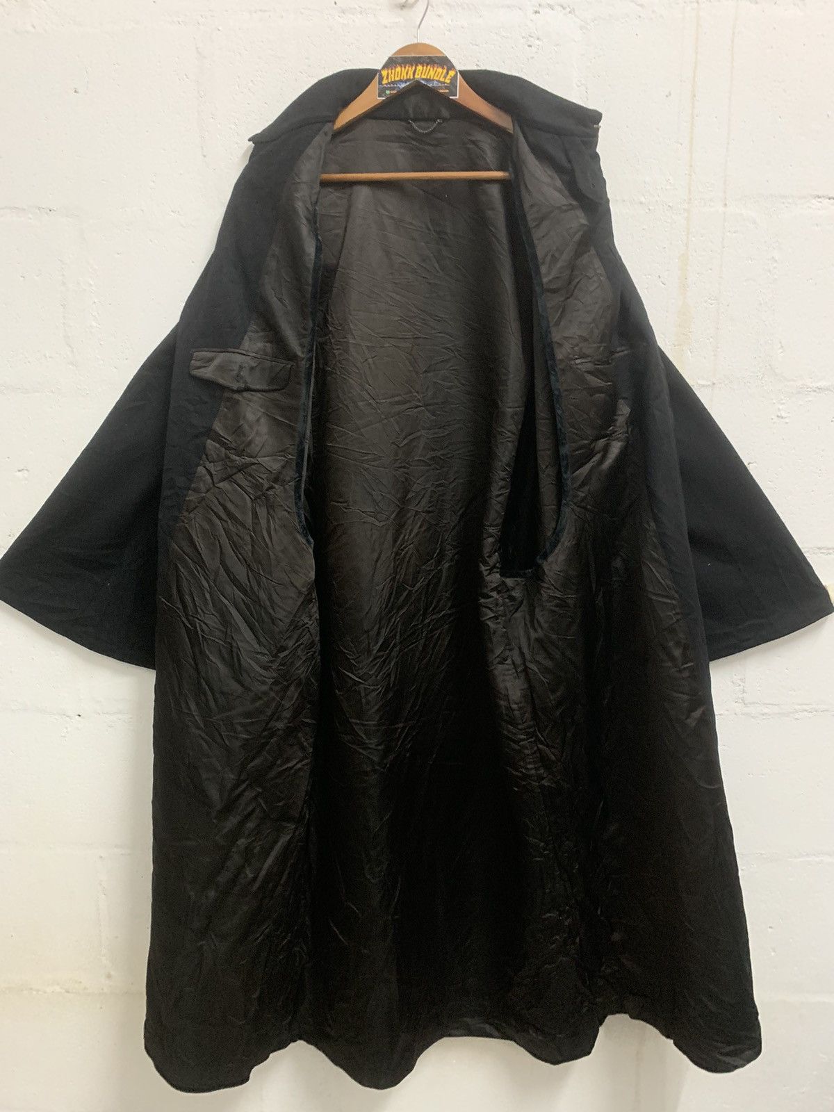 Japanese Brand Vintage Cape Coat Wool Size US XL / EU 56 / 4 - 4 Thumbnail