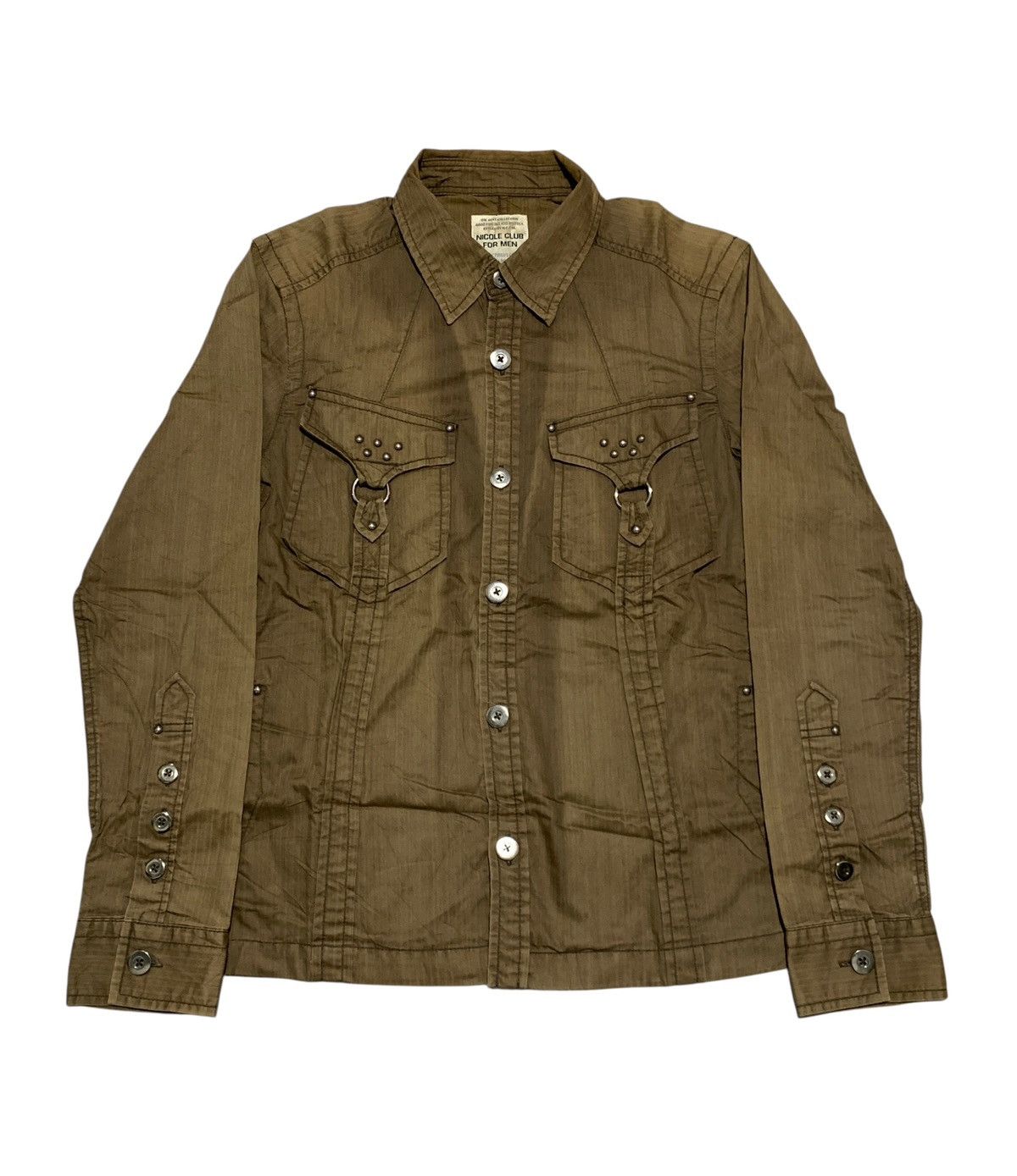 Japanese Brand Cootie Productions Brown Moleskin Western Shirt