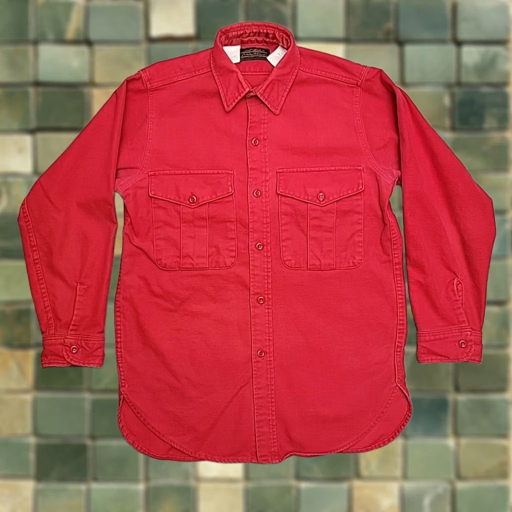 Eddie Bauer Vintage Eddie Bauer Shirt Mens M Red Chamois Outdoor Flannel Made in USA Size US M / EU 48-50 / 2 - 1 Thumbnail