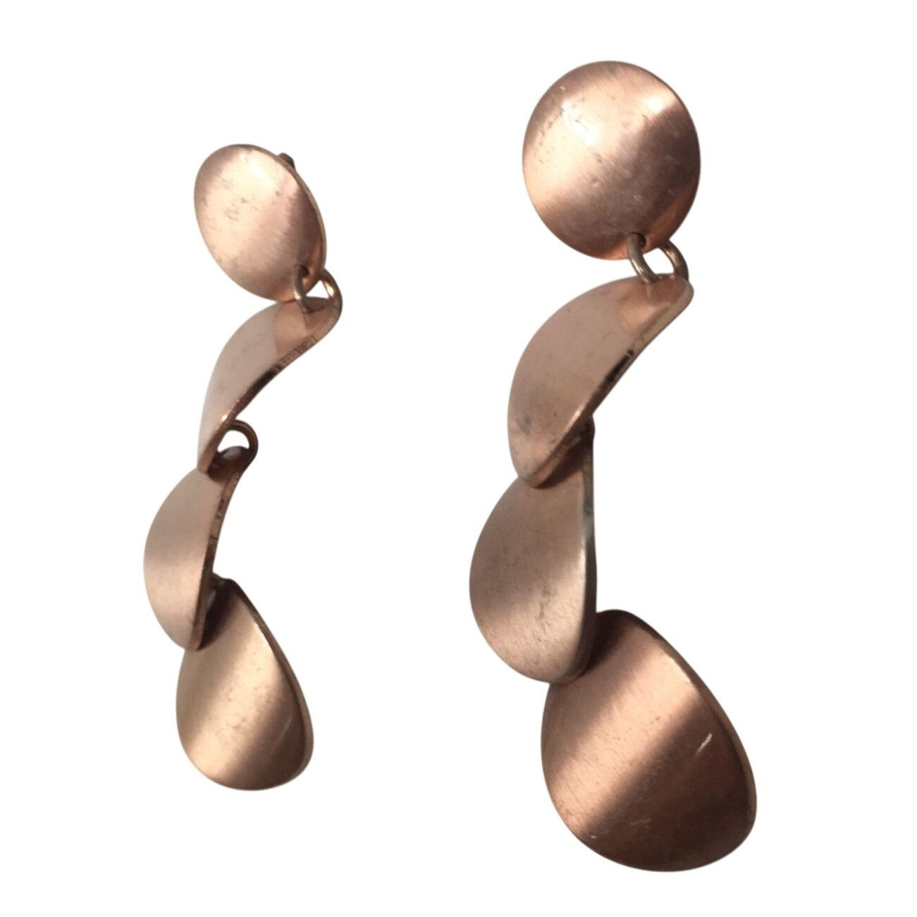 Other Women's Rose Gold Dangle Drop Earrings Size ONE SIZE - 4 Thumbnail