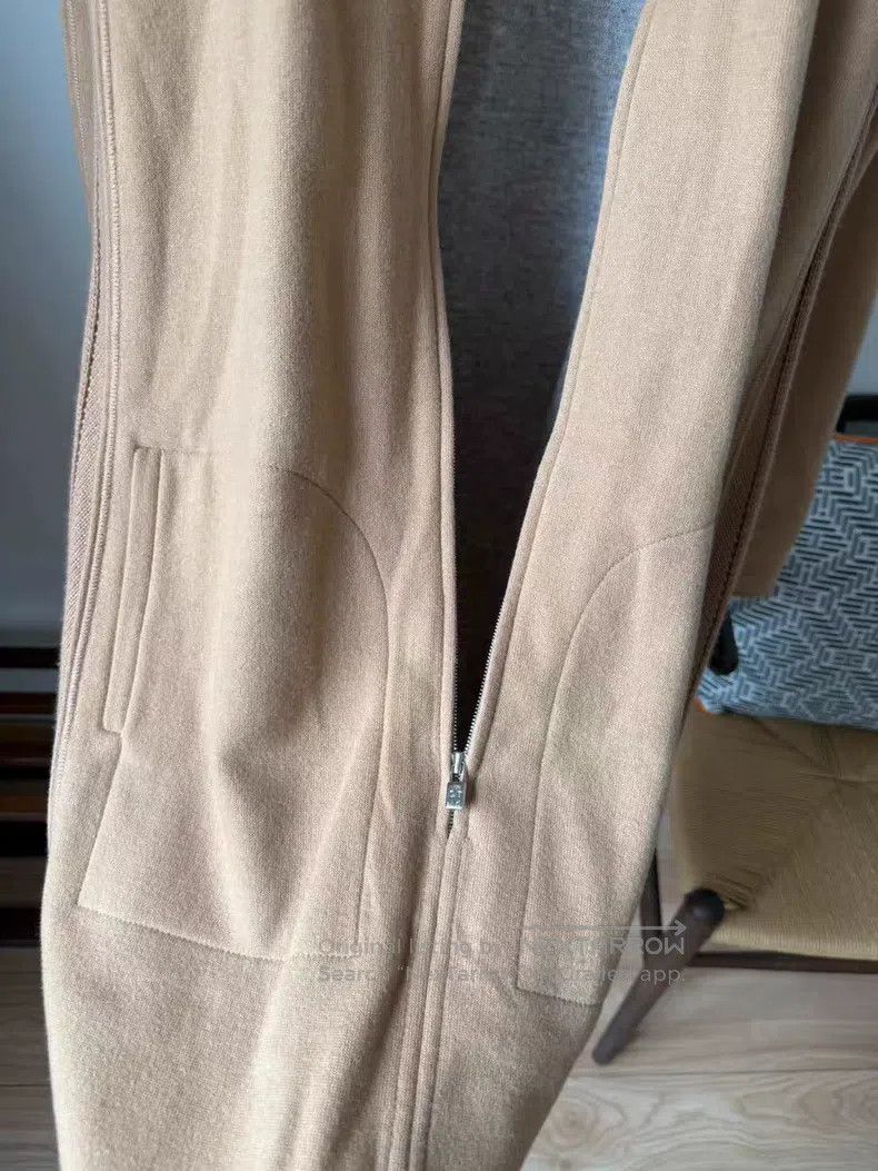 Loro Piana Loro Piana Long cashmere casual coat, half-zip, casual loo Size XS / US 0-2 / IT 36-38 - 3 Thumbnail