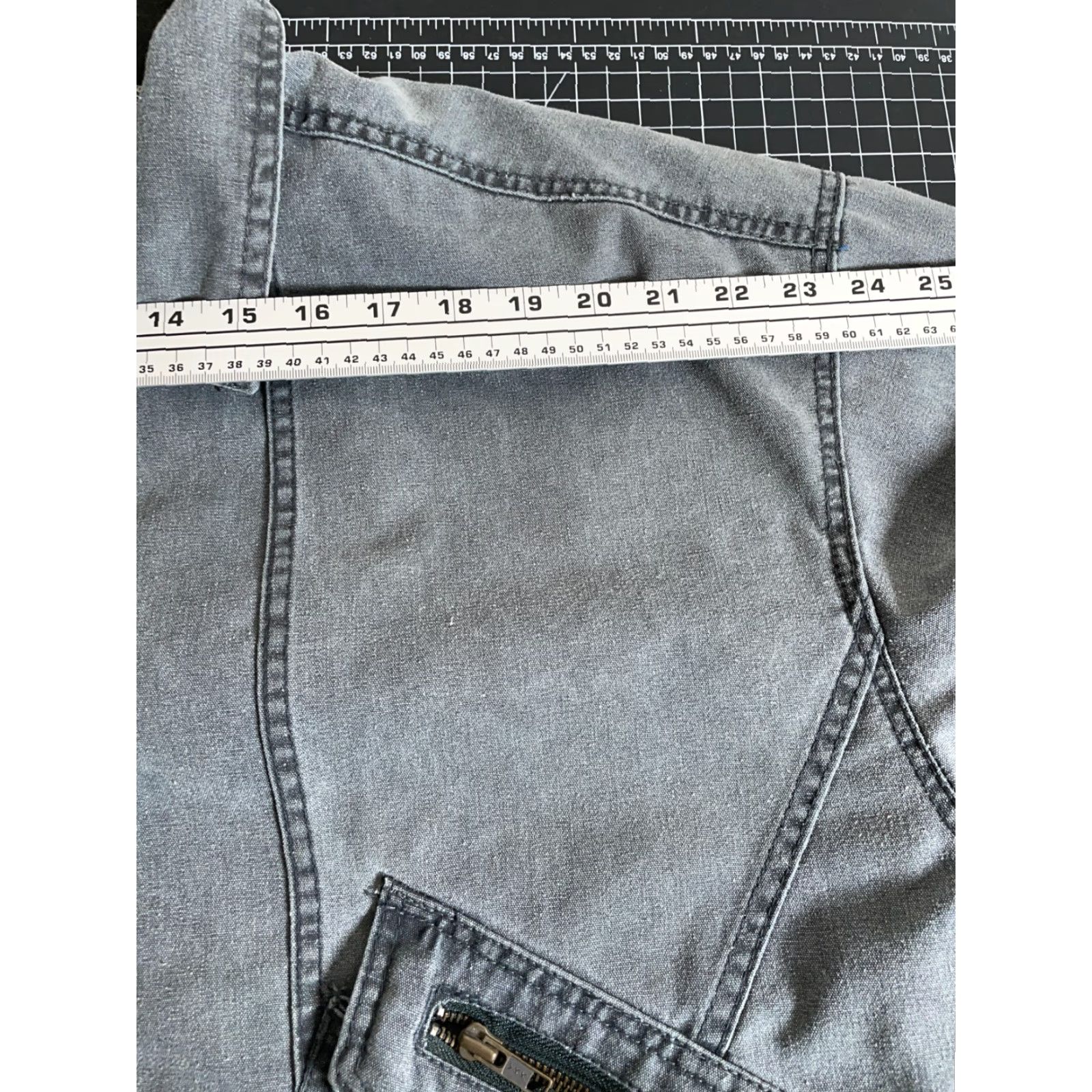 Etro VINTAGE Horseradish 90s Canvas Jacket Gray XL Men Zip Up Casual Military Jacket Pattern Solid Lined Pockets Retro Movie Marty McFly Style Cosplay Size US XL / EU 56 / 4 - 7 Thumbnail