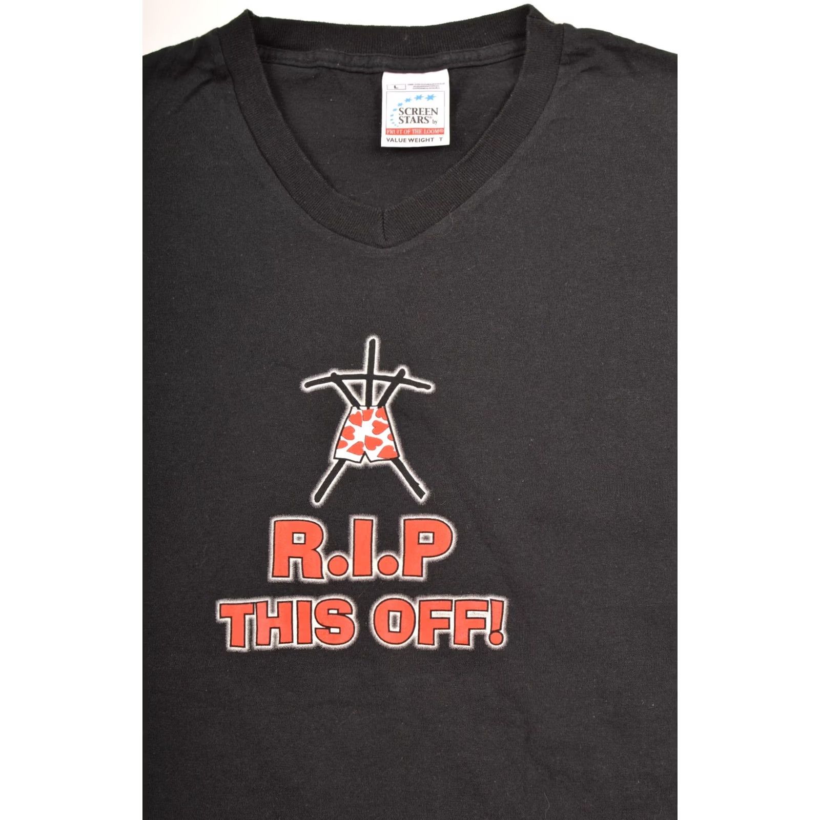 Vintage VINTAGE Screen Stars Scary Movie R.I.P This Off T-Shirt Black Size L Mens Size US L / EU 52-54 / 3 - 2 Thumbnail