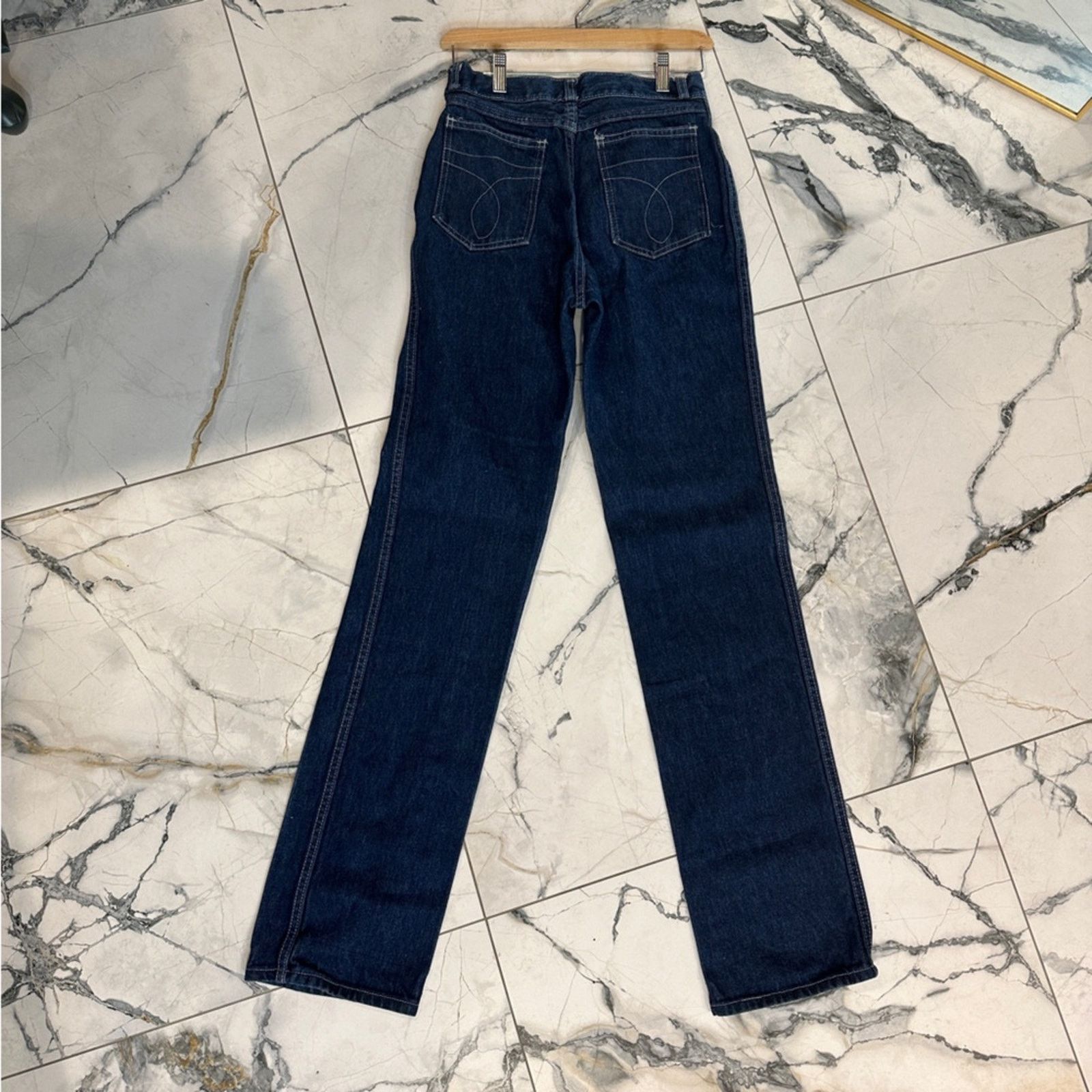 Vintage Vintage Foxmoor Jeans High Rise Straight Leg Dark Wash Size 26" / US 2 / IT 38 - 5 Thumbnail