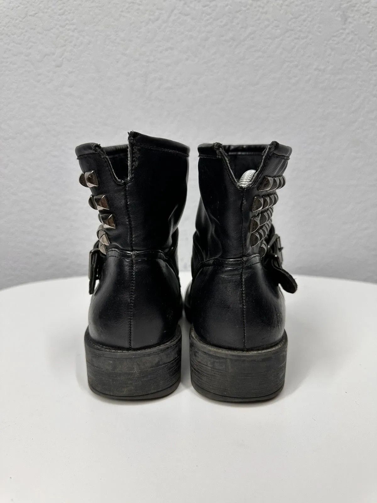 New Rock Vintage Leather Metal AS 98 Boots Rare Kapital Vibe Rick Size US 6 / IT 36 - 8 Thumbnail